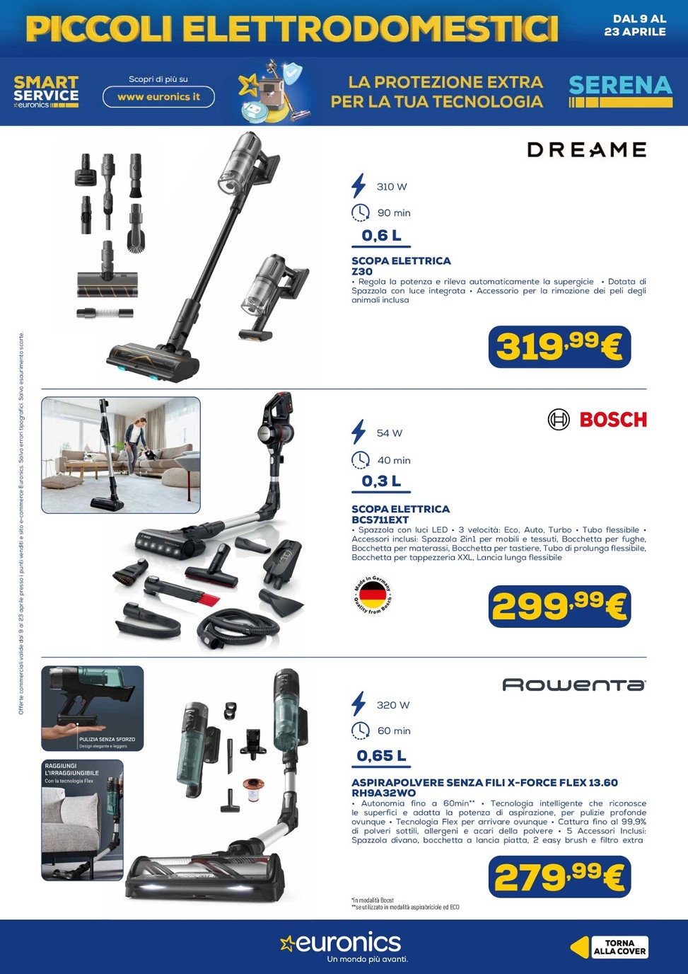 euronics - Volantino attuale di Euronics - Piccoli Elettrodomestici valido dal giovedì 09/04/2026 al giovedì 23/04/2026 - page: 3
