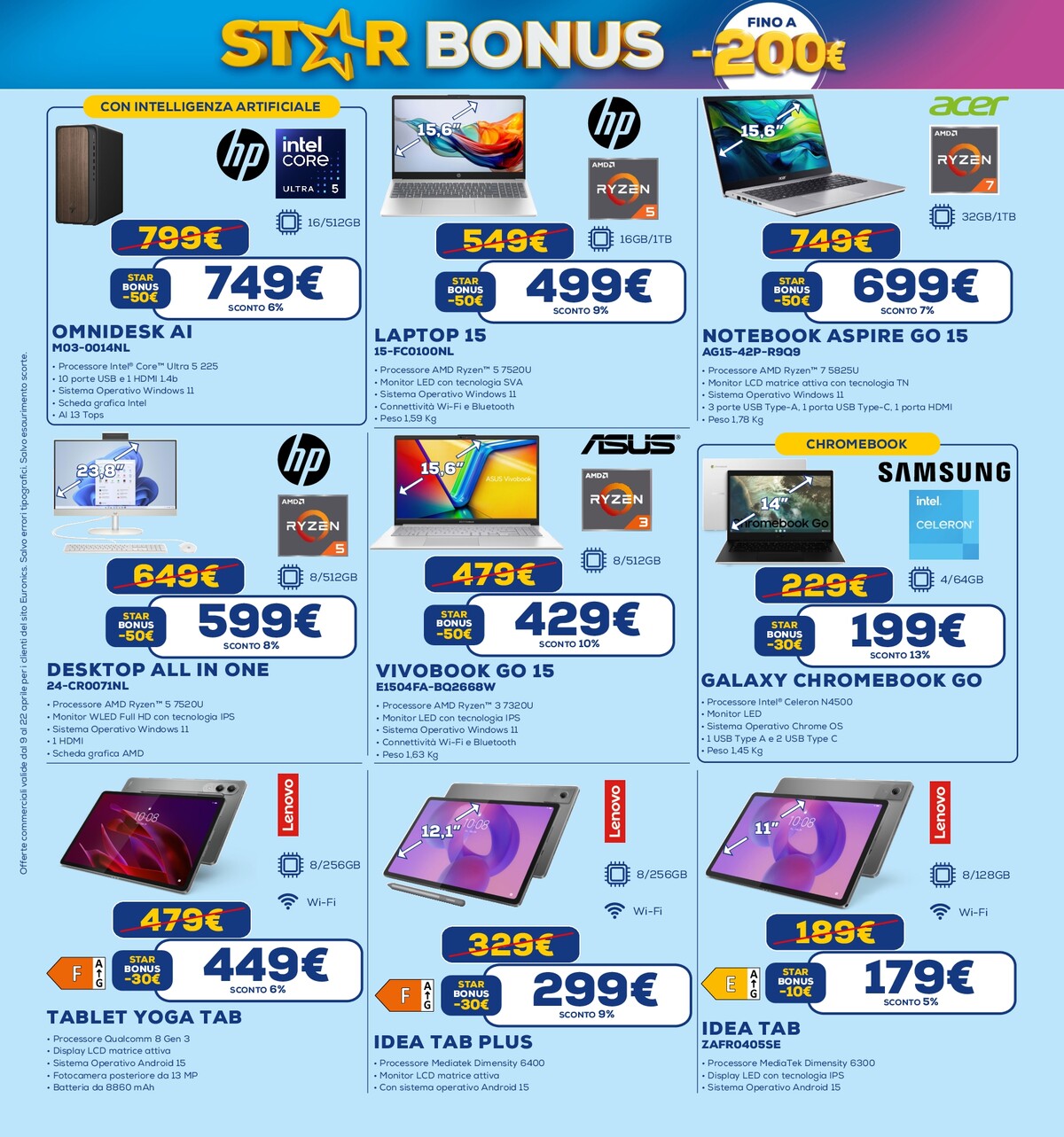 euronics - Volantino attuale di Euronics - Star Bonus valido dal giovedì 09/04/2026 al mercoledì 22/04/2026 - page: 25