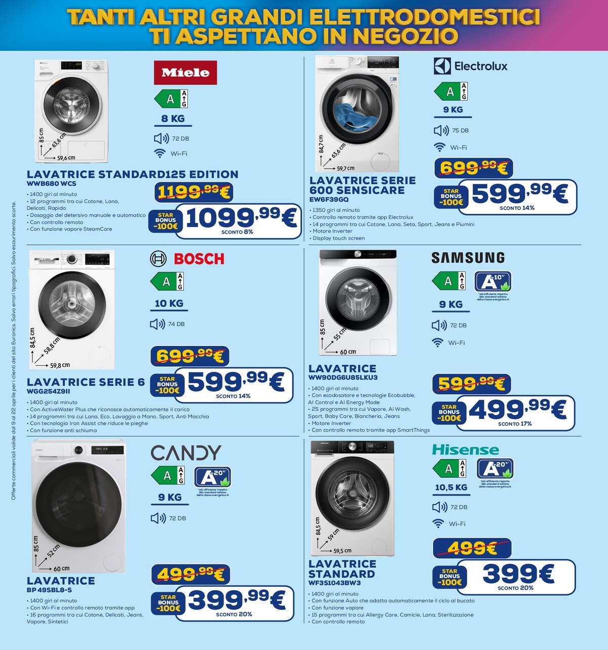 euronics - Volantino attuale di Euronics - Star Bonus valido dal giovedì 09/04/2026 al mercoledì 22/04/2026 - page: 4