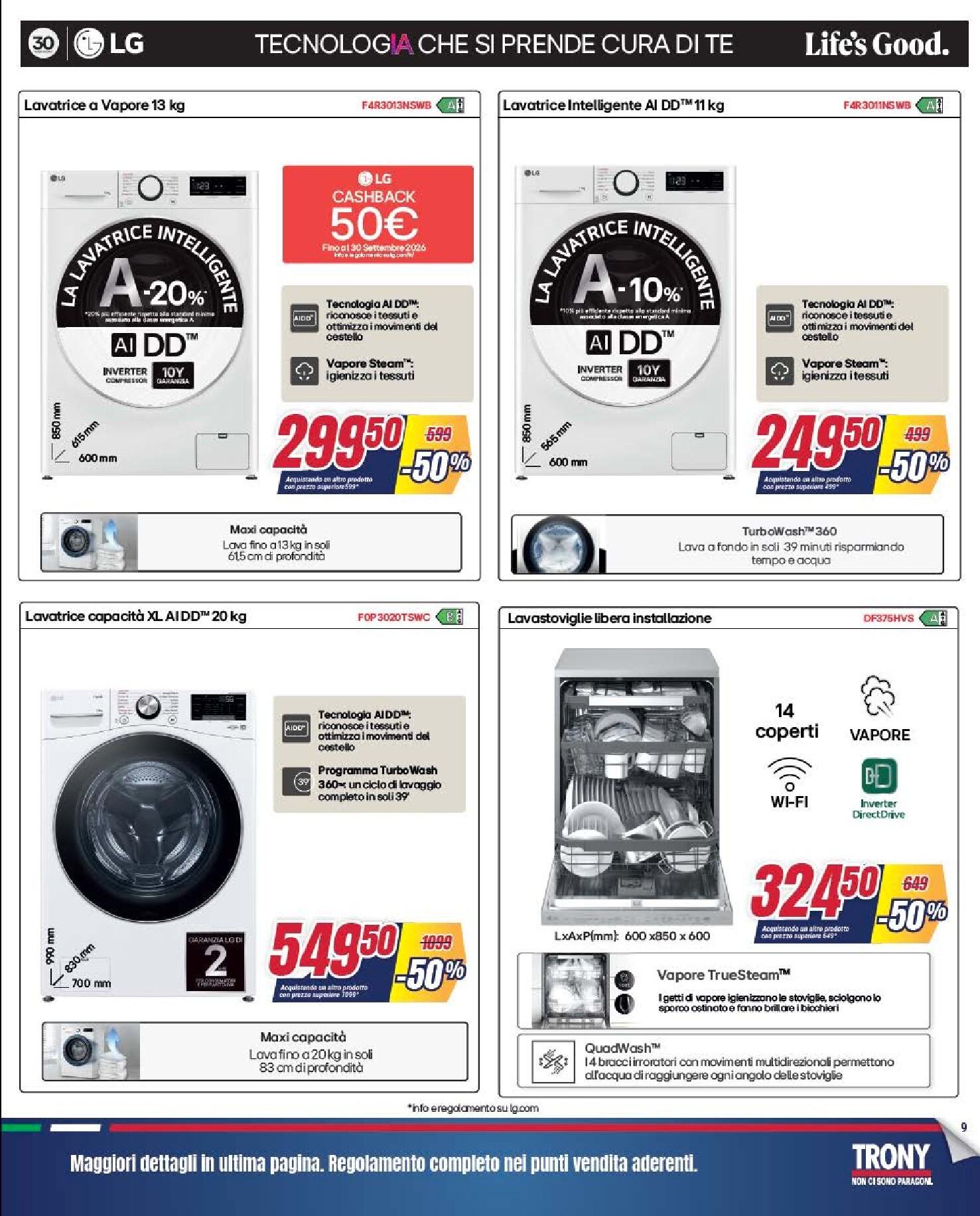 trony - Volantino attuale di Trony valido dal lunedì 24/08/2026 al mercoledì 16/09/2026 - page: 9