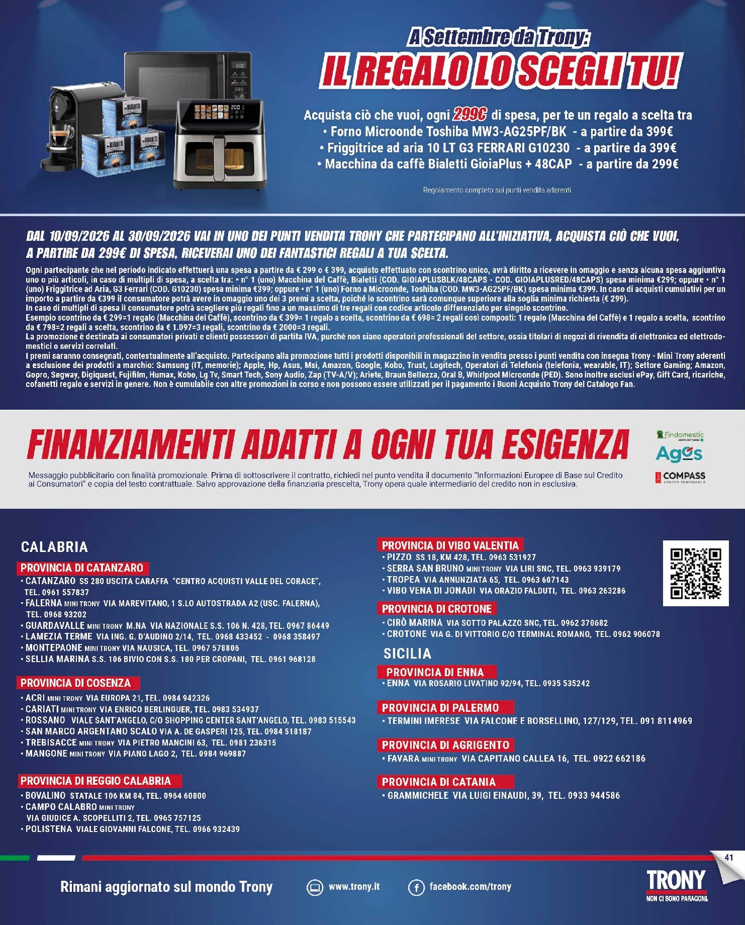 trony - Volantino attuale di Trony - Il Regalo Lo Scegli Tu valido dal giovedì 10/09/2026 al mercoledì 30/09/2026 - page: 41