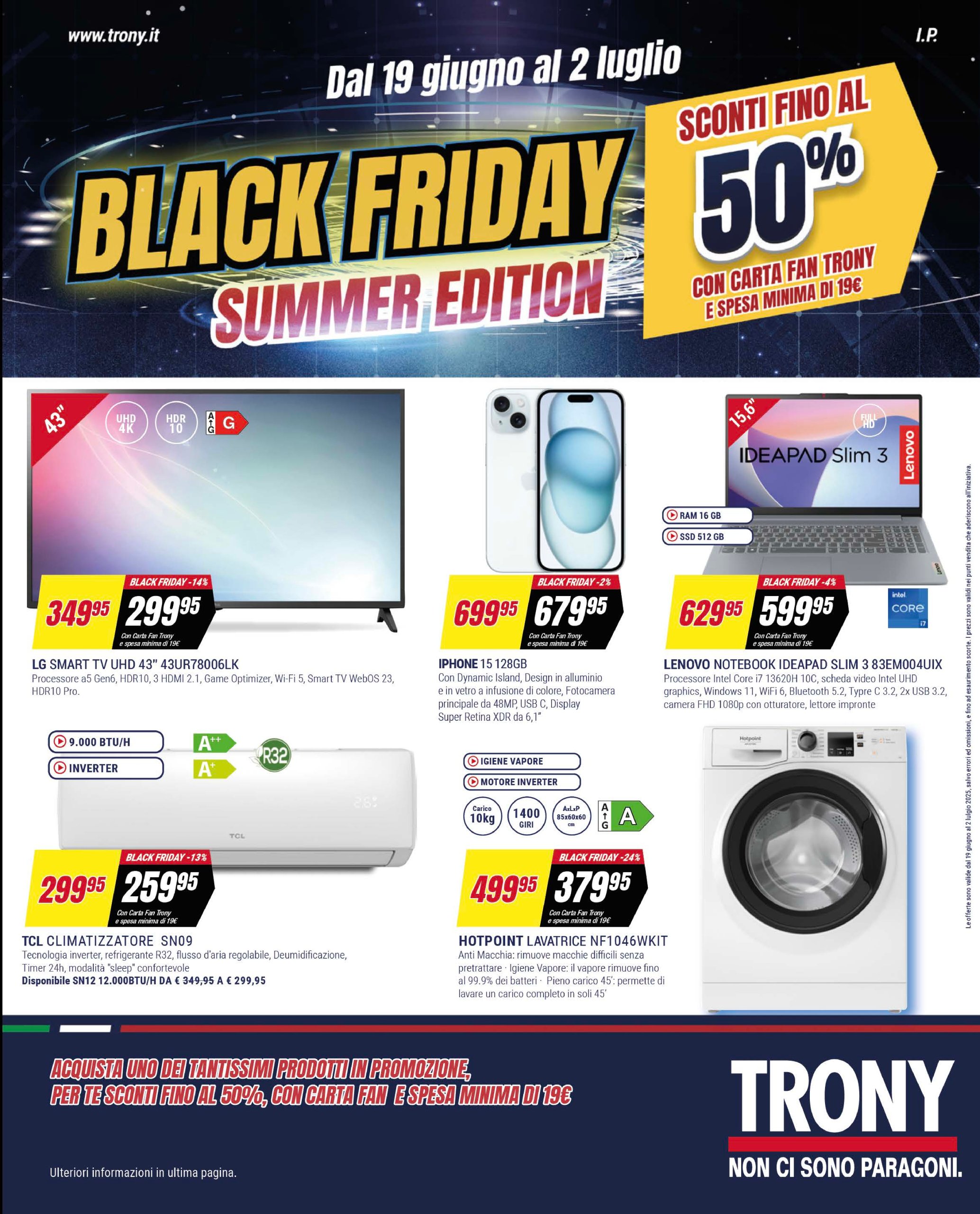 trony - Volantino Trony valido dal 19/06 al 02/07