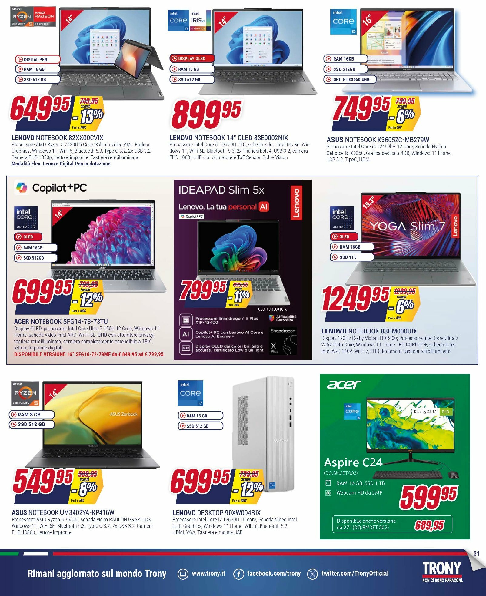trony - Volantino Trony valido dal 31/07 al 20/08 - page: 31