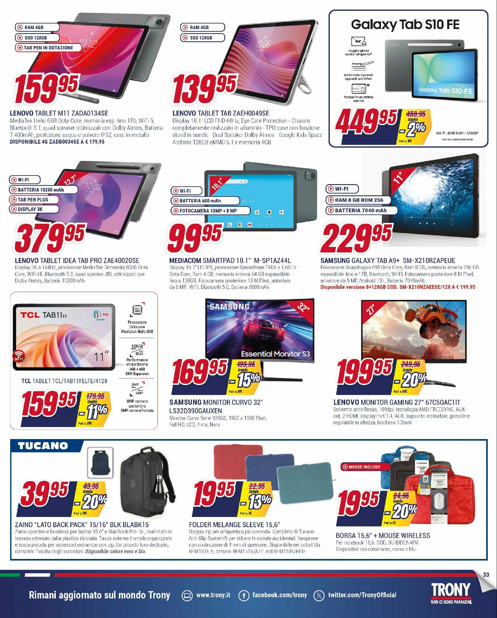 trony - Volantino Trony valido dal 31/07 al 20/08 - page: 33