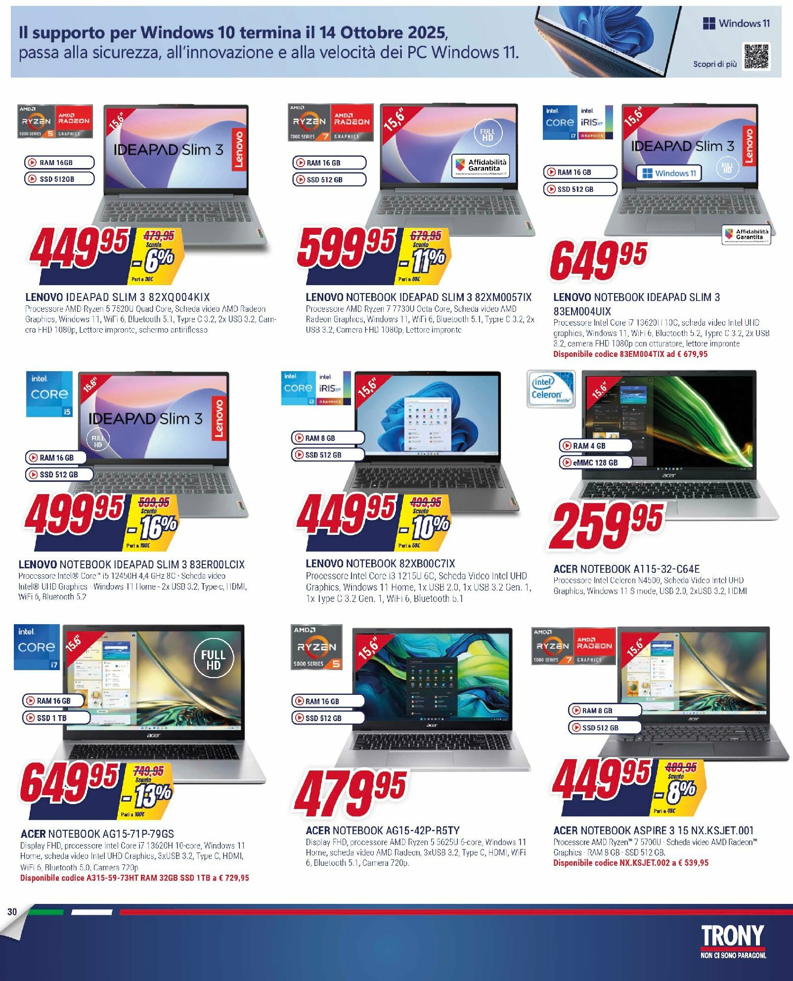 trony - Volantino Trony valido dal 31/07 al 20/08 - page: 30