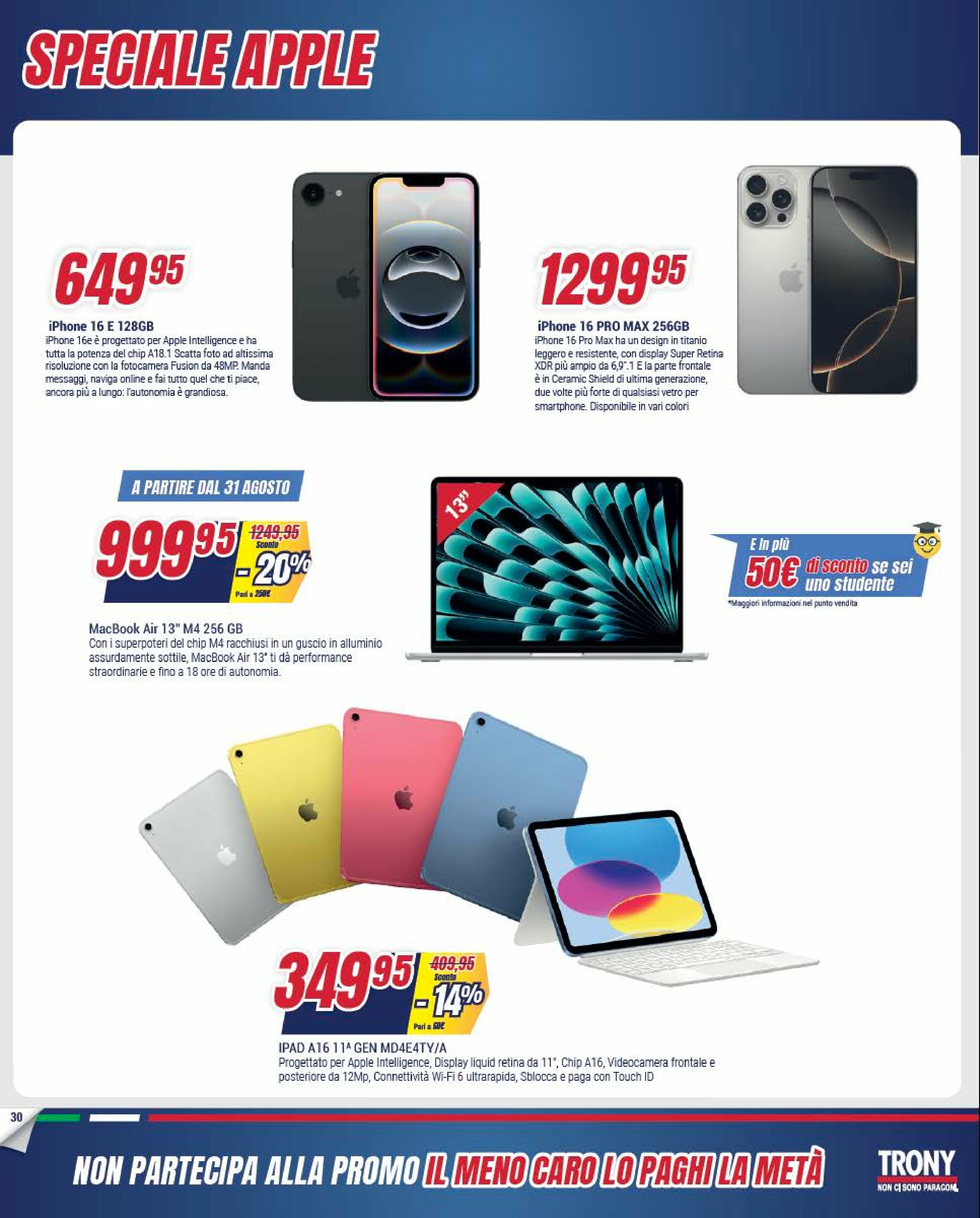 trony - Volantino Trony valido dal 21/08 al 10/09 - page: 30