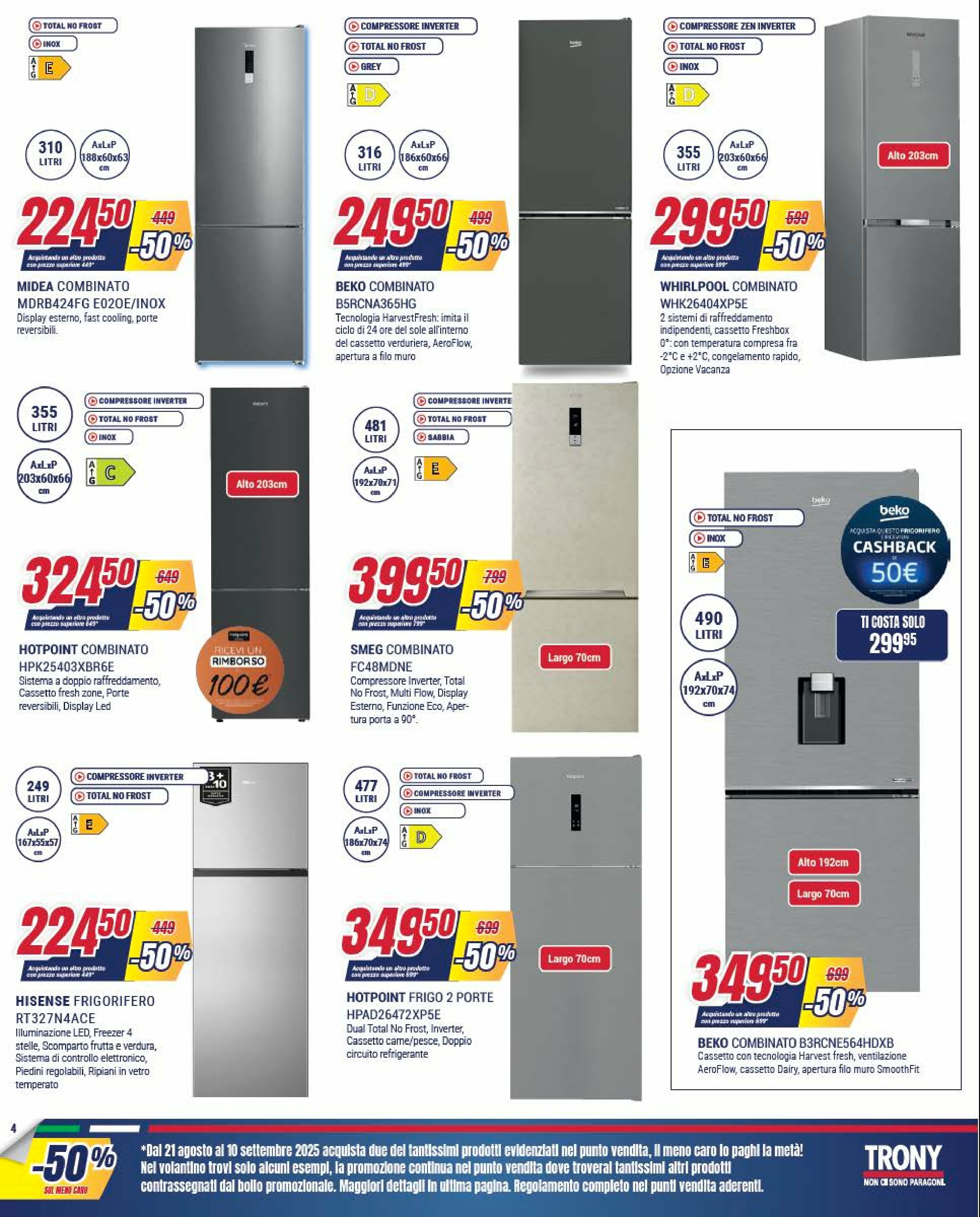 trony - Volantino Trony valido dal 21/08 al 10/09 - page: 4