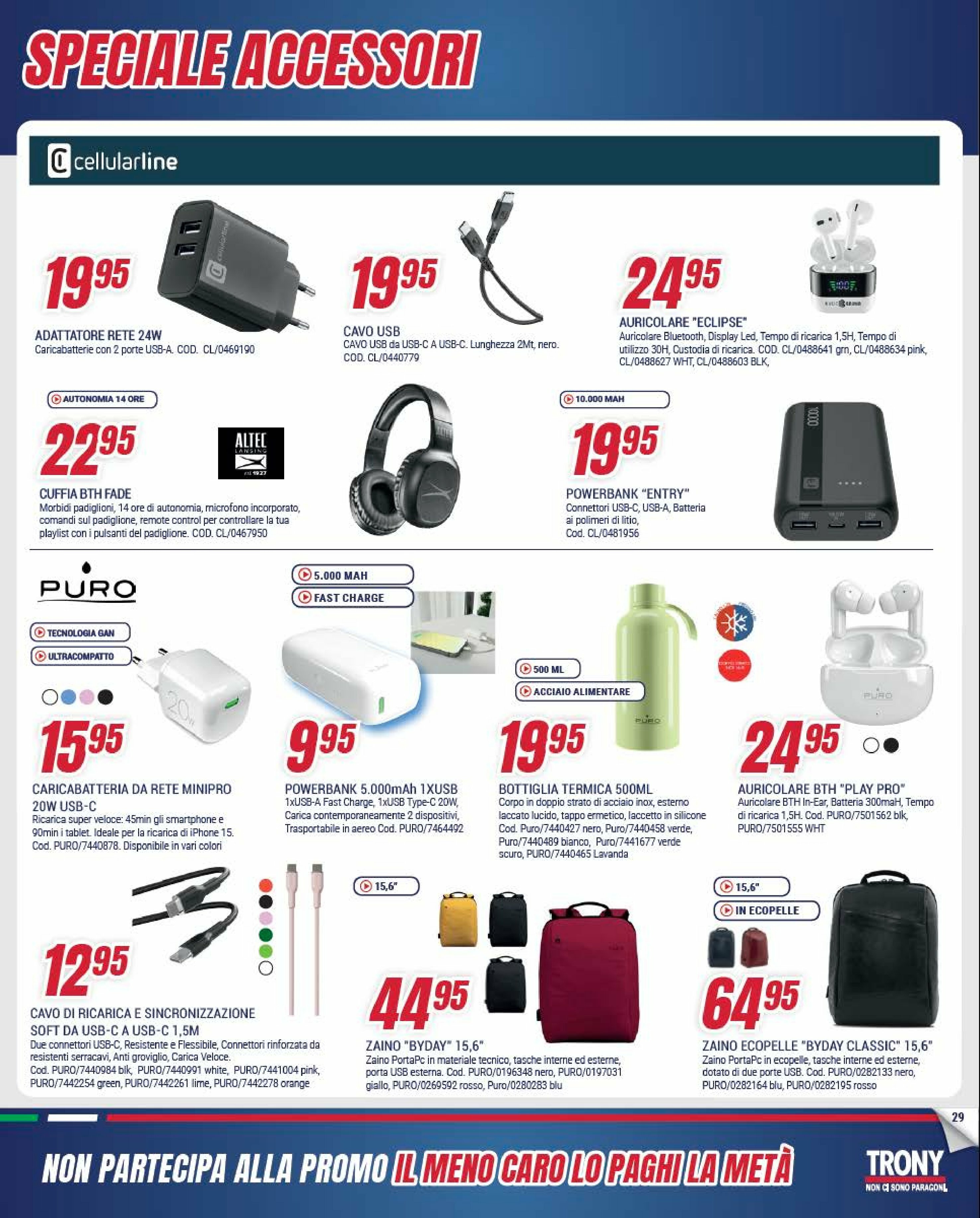 trony - Volantino Trony valido dal 21/08 al 10/09 - page: 29