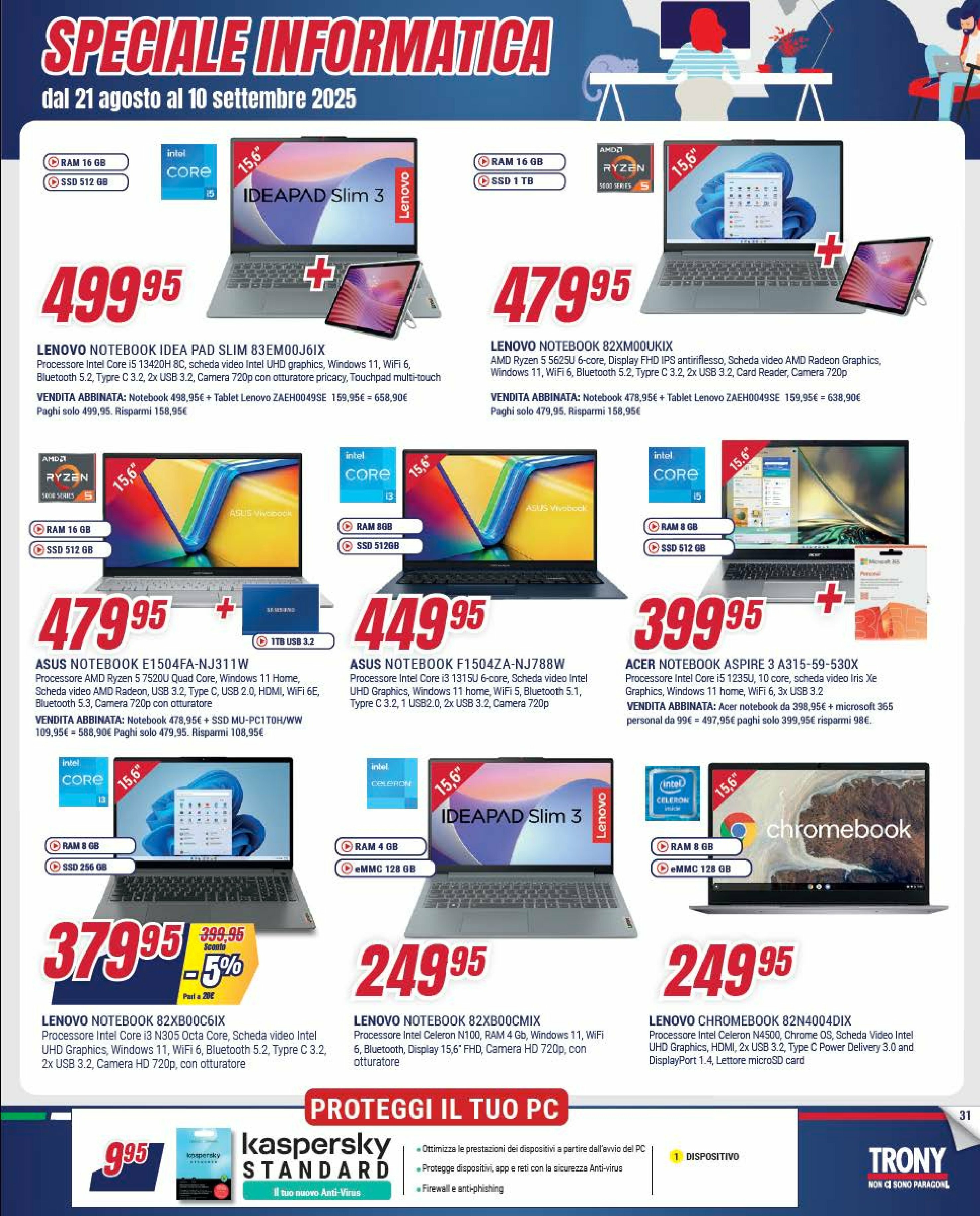 trony - Volantino Trony valido dal 21/08 al 10/09 - page: 31