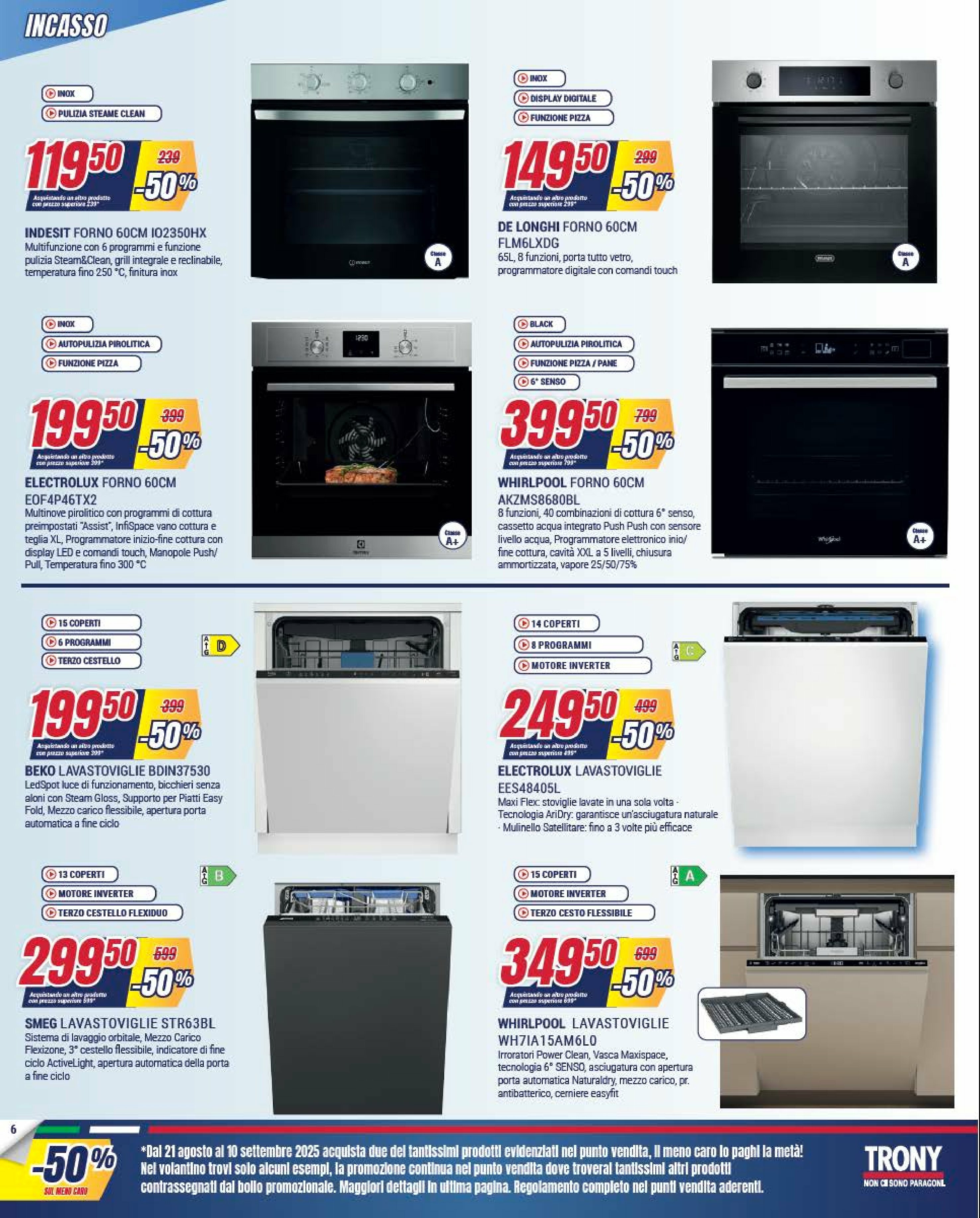 trony - Volantino Trony valido dal 21/08 al 10/09 - page: 6