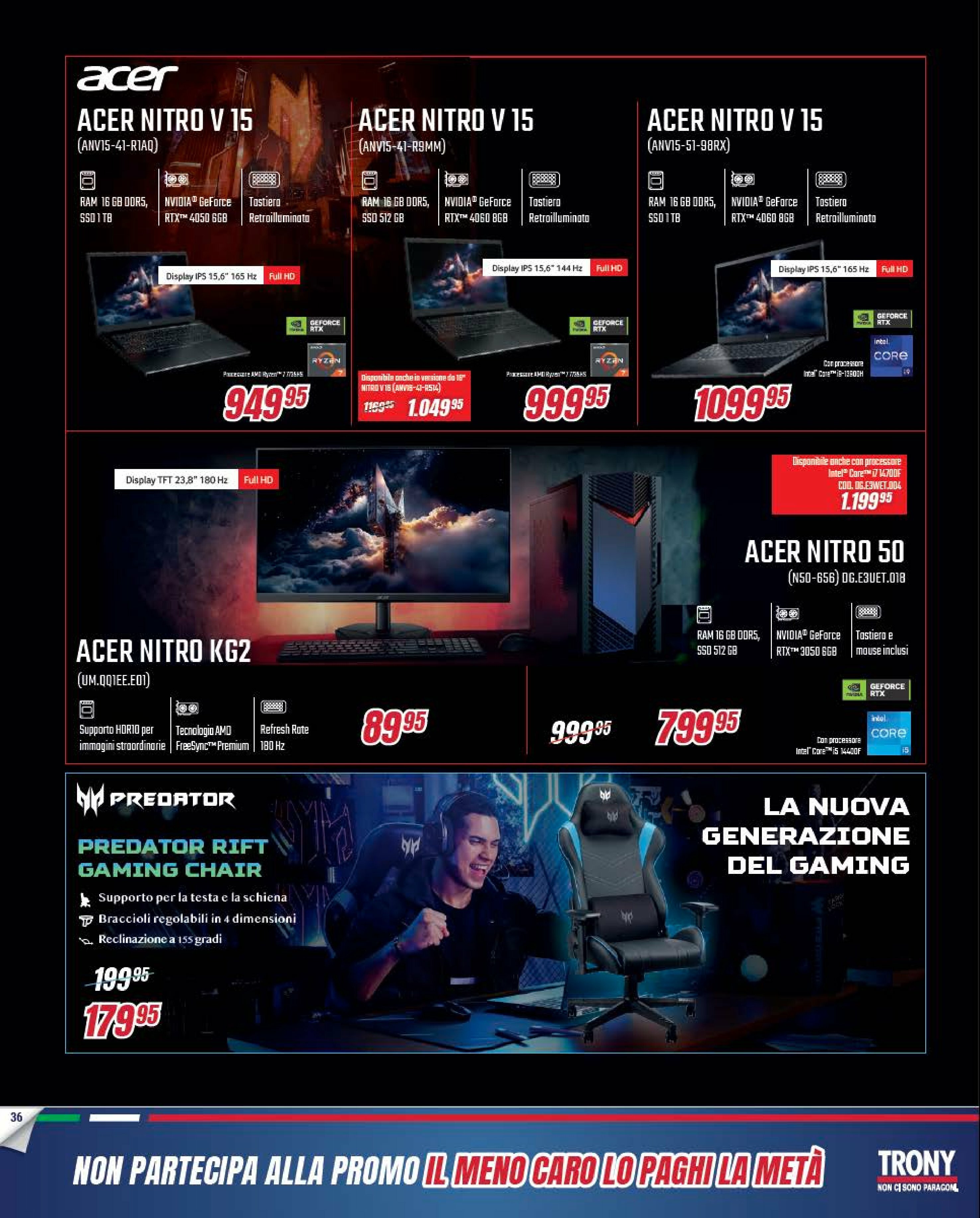 trony - Volantino Trony valido dal 21/08 al 10/09 - page: 36