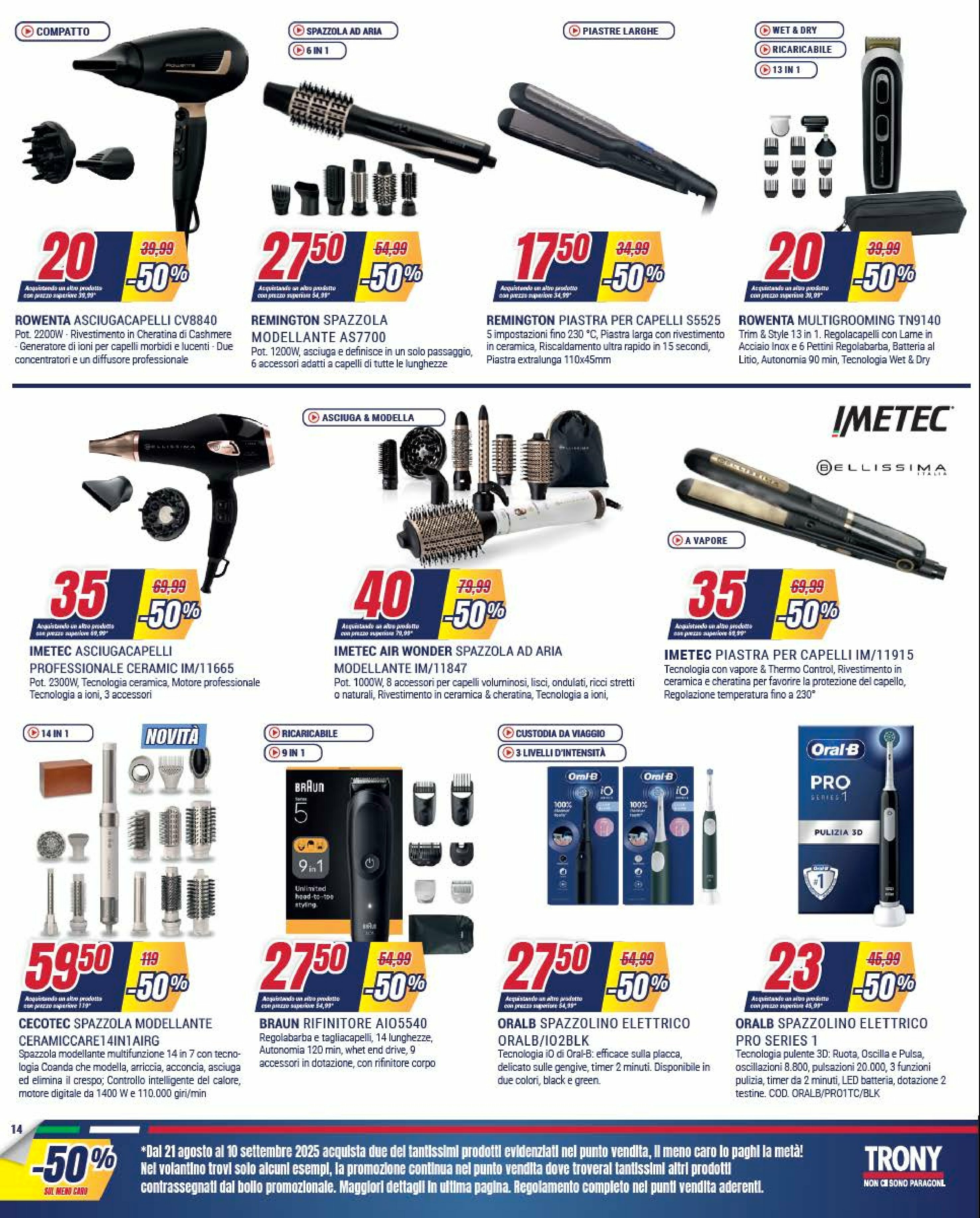 trony - Volantino Trony valido dal 21/08 al 10/09 - page: 14
