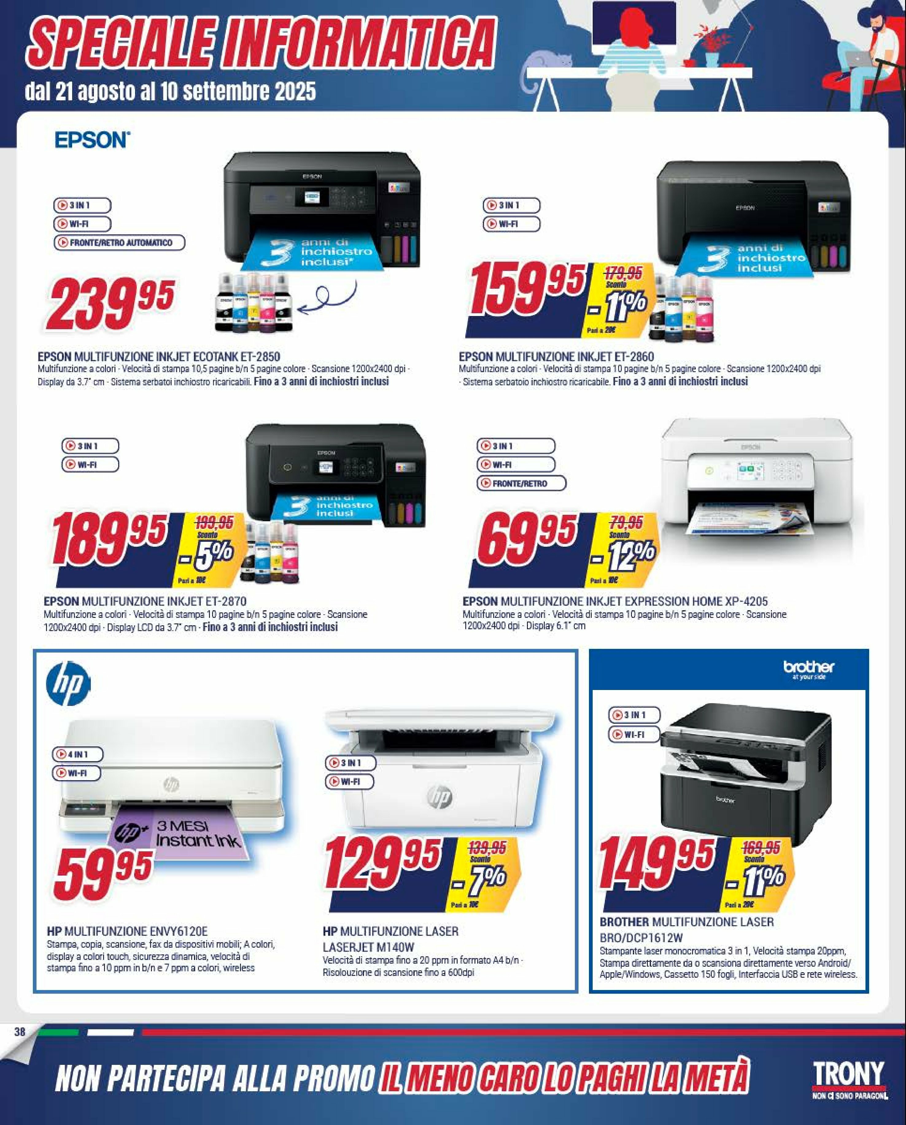 trony - Volantino Trony valido dal 21/08 al 10/09 - page: 38