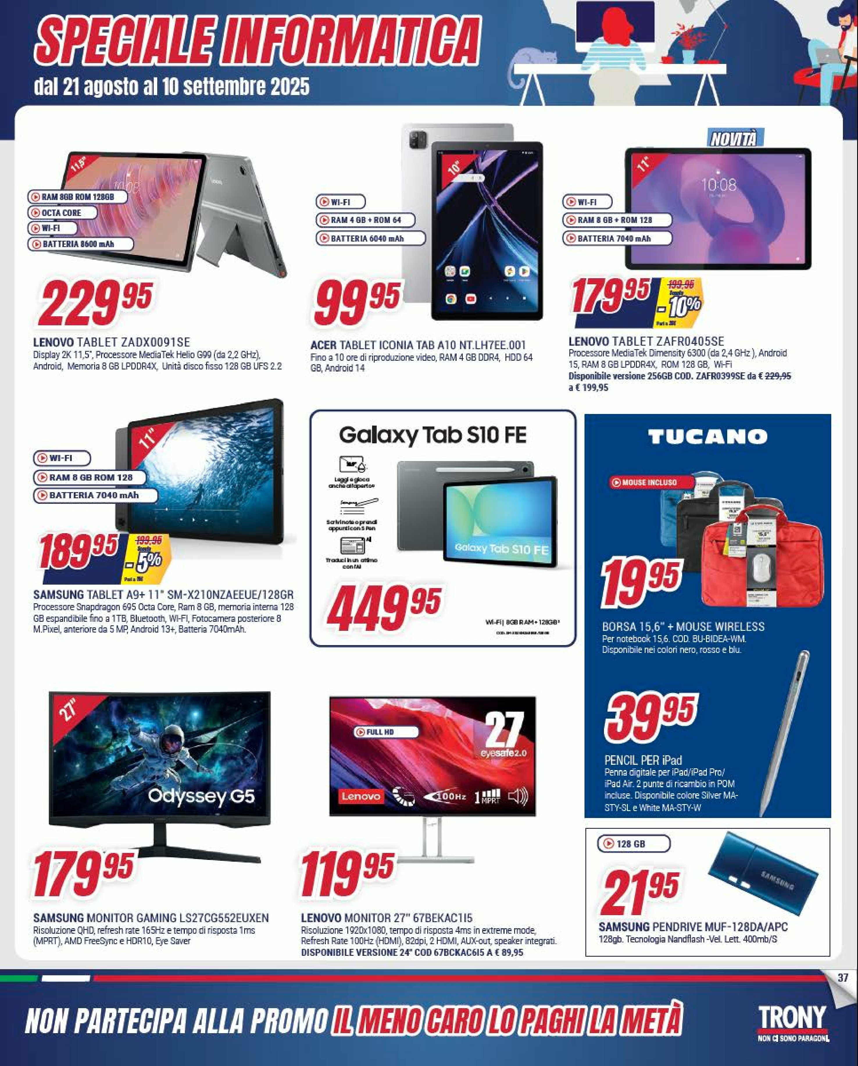 trony - Volantino Trony valido dal 21/08 al 10/09 - page: 37