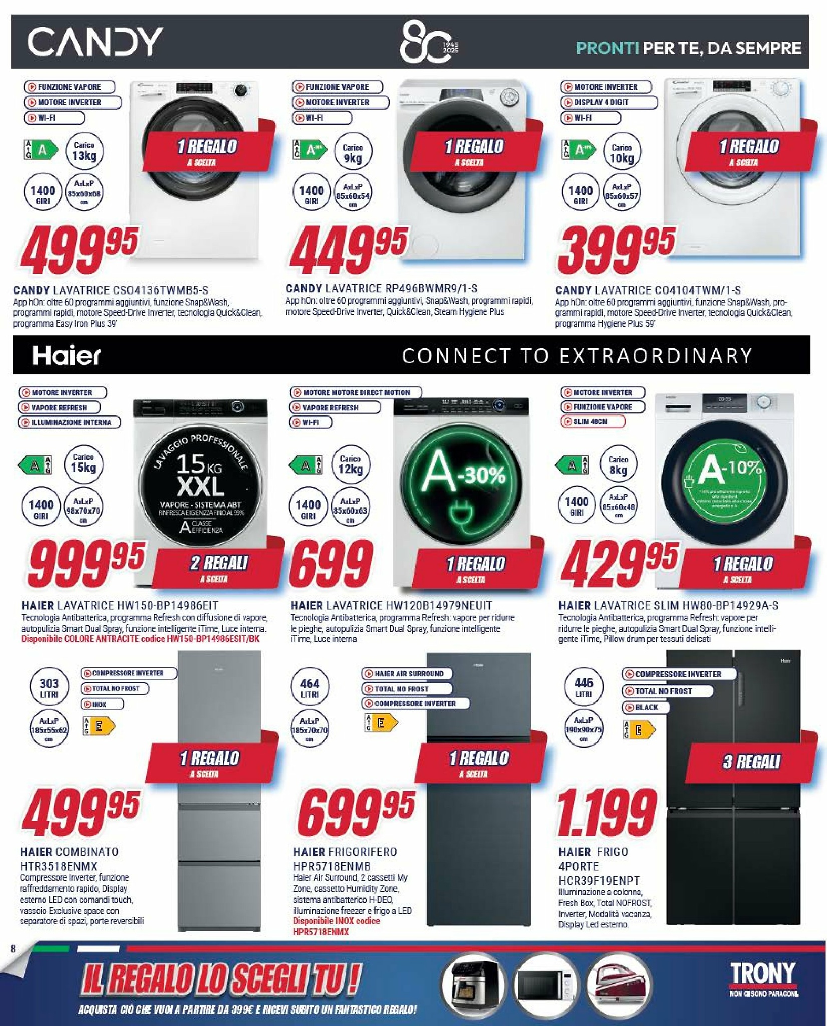 trony - Volantino Trony - Il Regalo Lo Scegli Tu valido dal 05/09 al 01/10 - page: 8