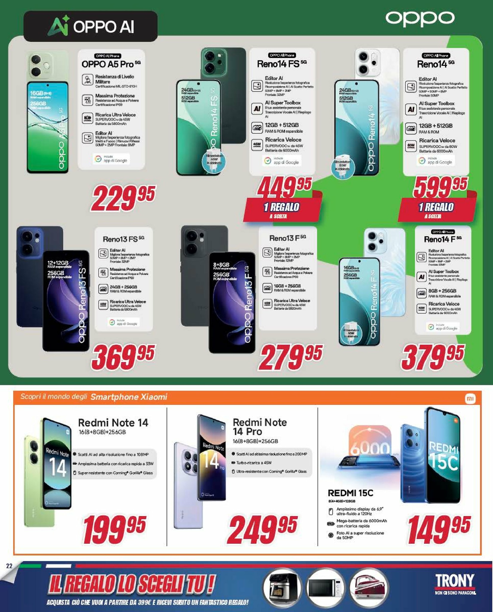 trony - Volantino Trony - Il Regalo Lo Scegli Tu valido dal 05/09 al 01/10 - page: 22