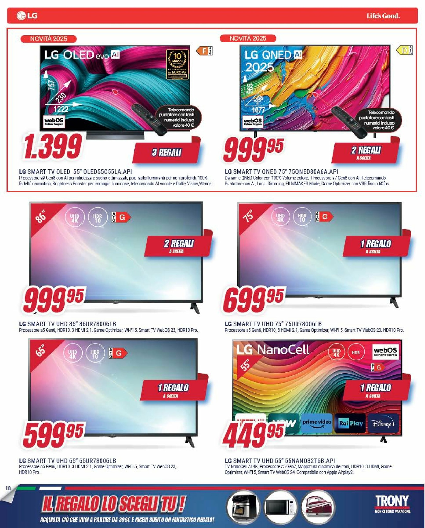 trony - Volantino Trony - Il Regalo Lo Scegli Tu valido dal 05/09 al 01/10 - page: 18