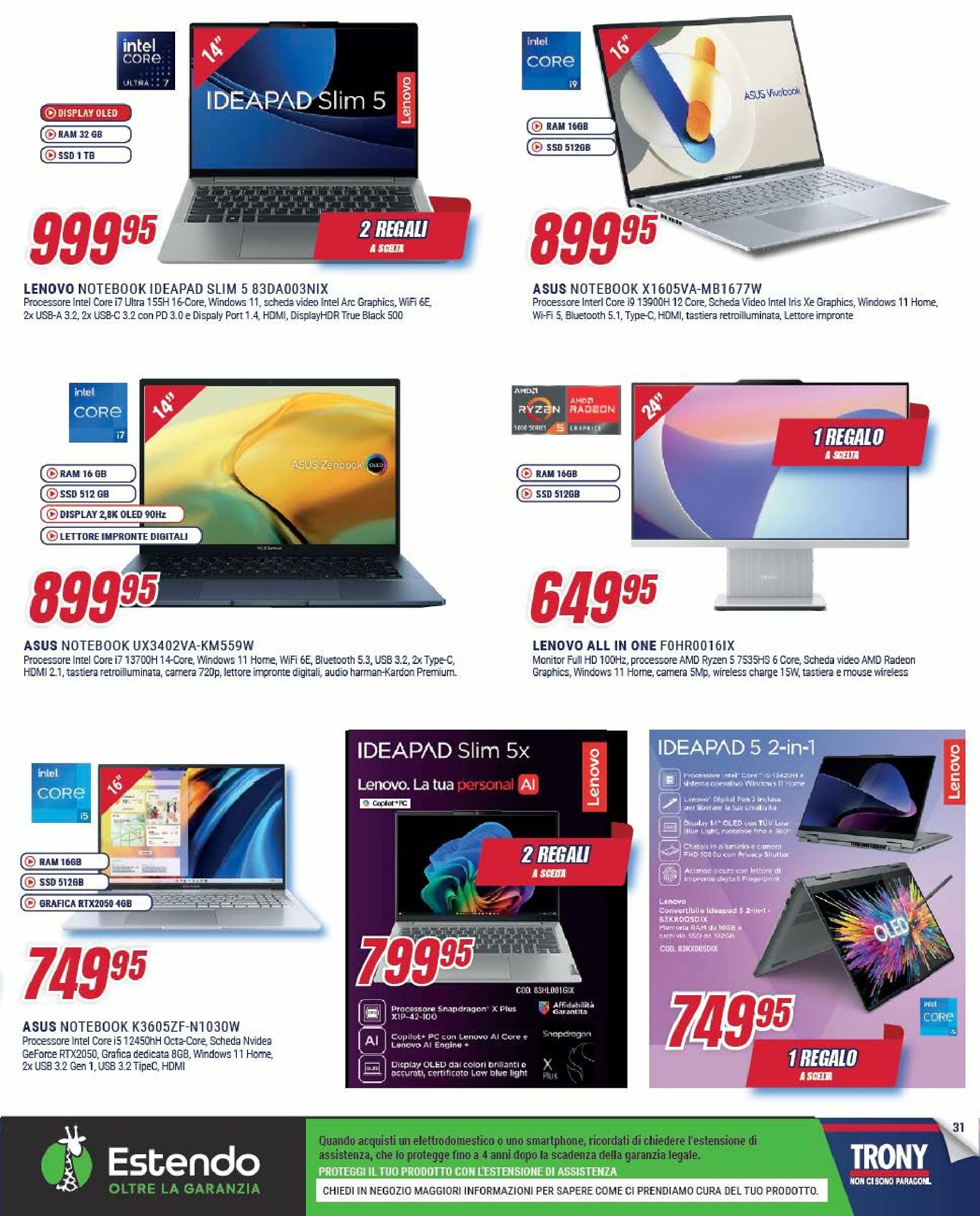 trony - Volantino Trony - Il Regalo Lo Scegli Tu valido dal 05/09 al 01/10 - page: 31