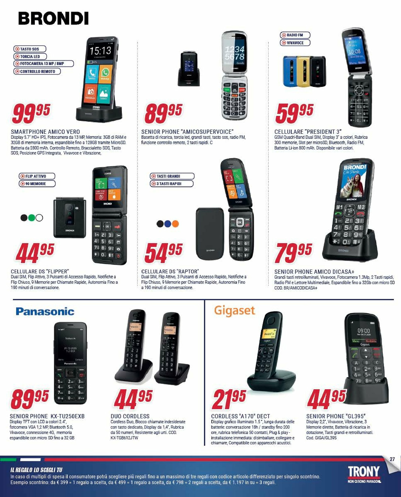 trony - Volantino Trony - Il Regalo Lo Scegli Tu valido dal 05/09 al 01/10 - page: 27