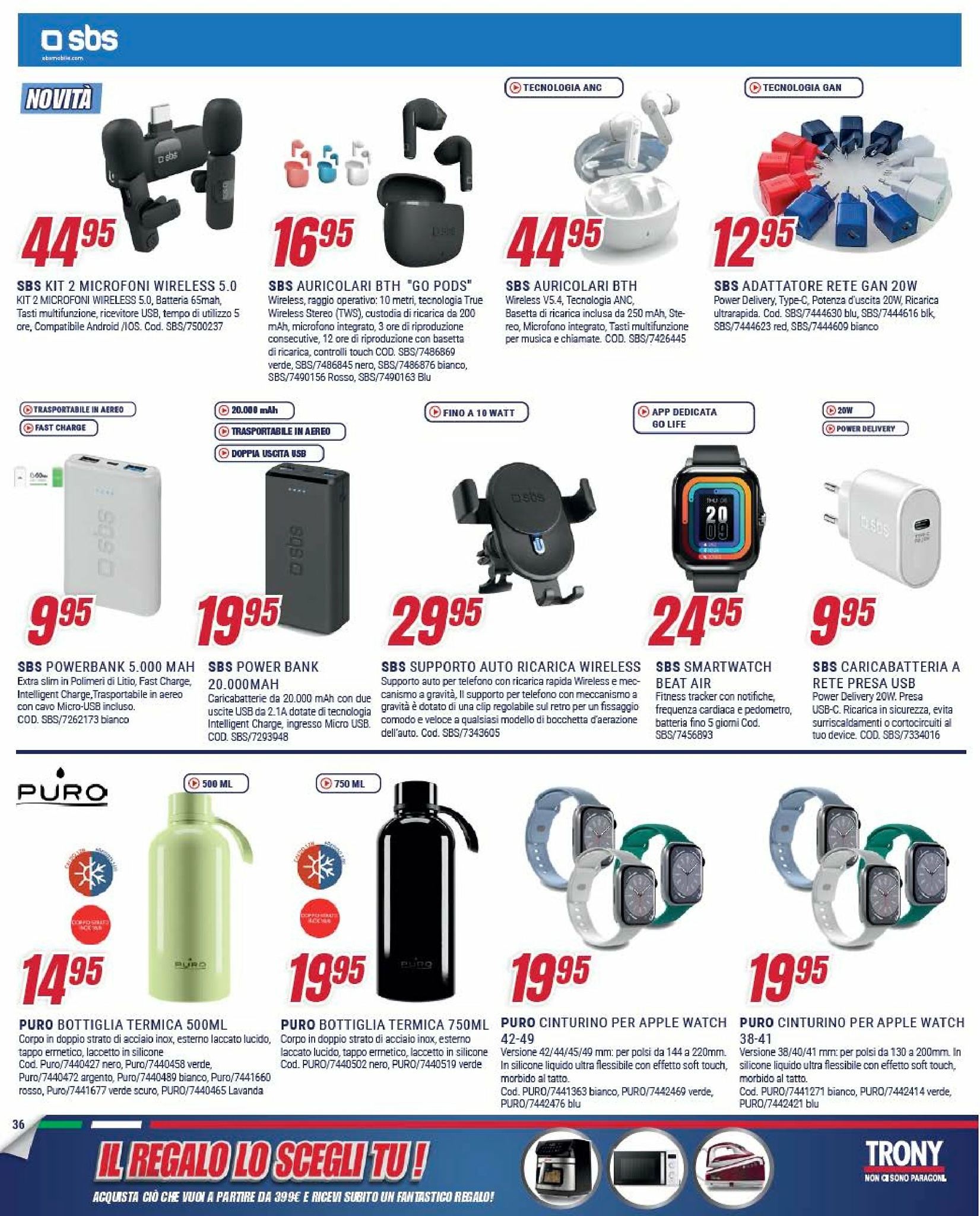 trony - Volantino Trony - Il Regalo Lo Scegli Tu valido dal 05/09 al 01/10 - page: 36