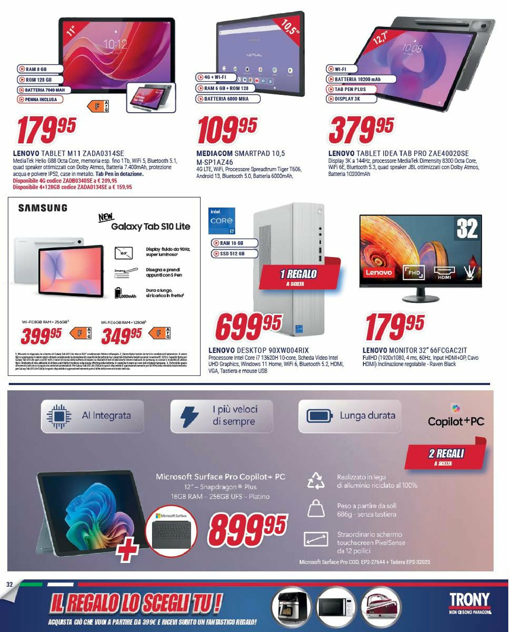 trony - Volantino Trony - Il Regalo Lo Scegli Tu valido dal 05/09 al 01/10 - page: 32