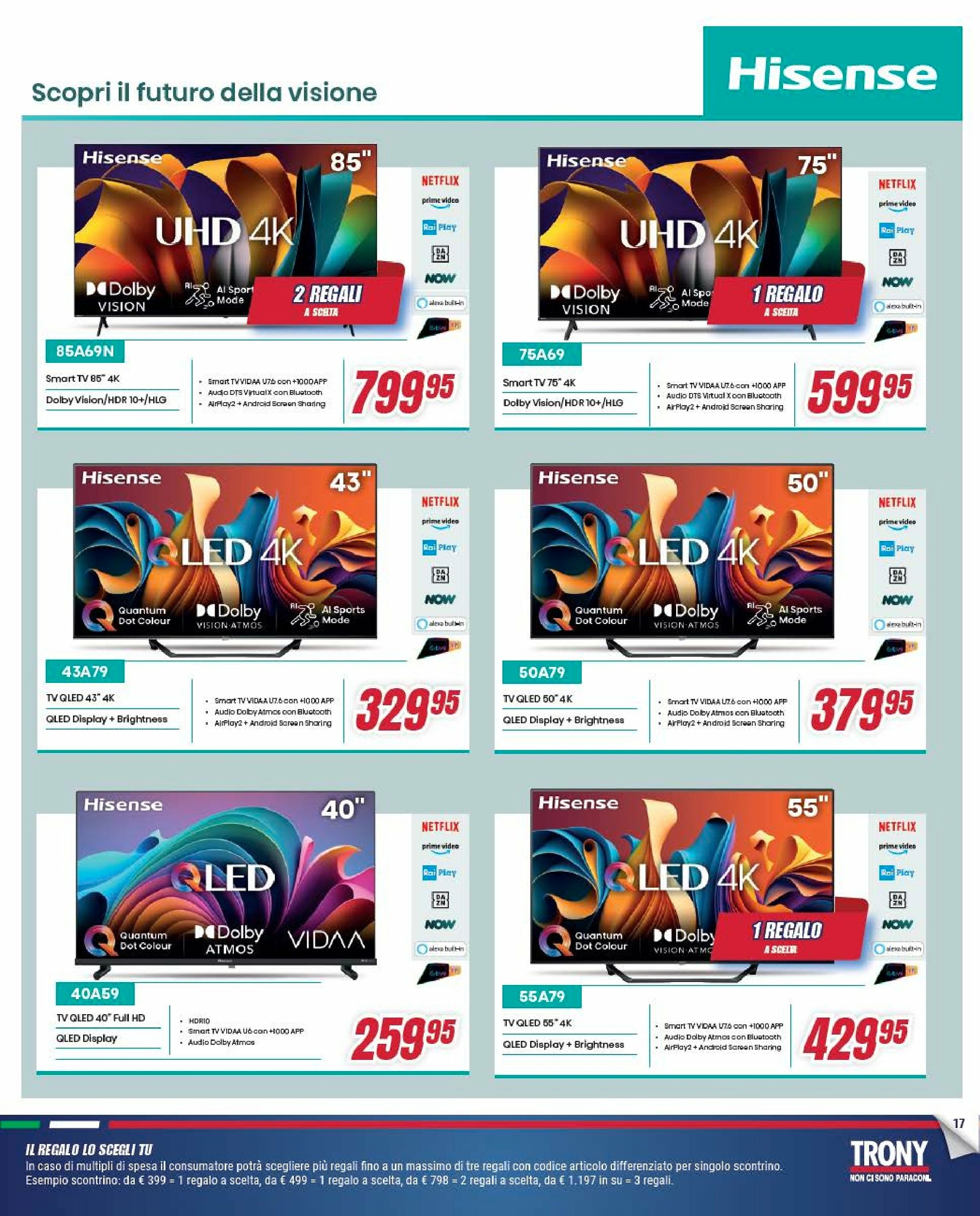 trony - Volantino Trony - Il Regalo Lo Scegli Tu valido dal 05/09 al 01/10 - page: 17