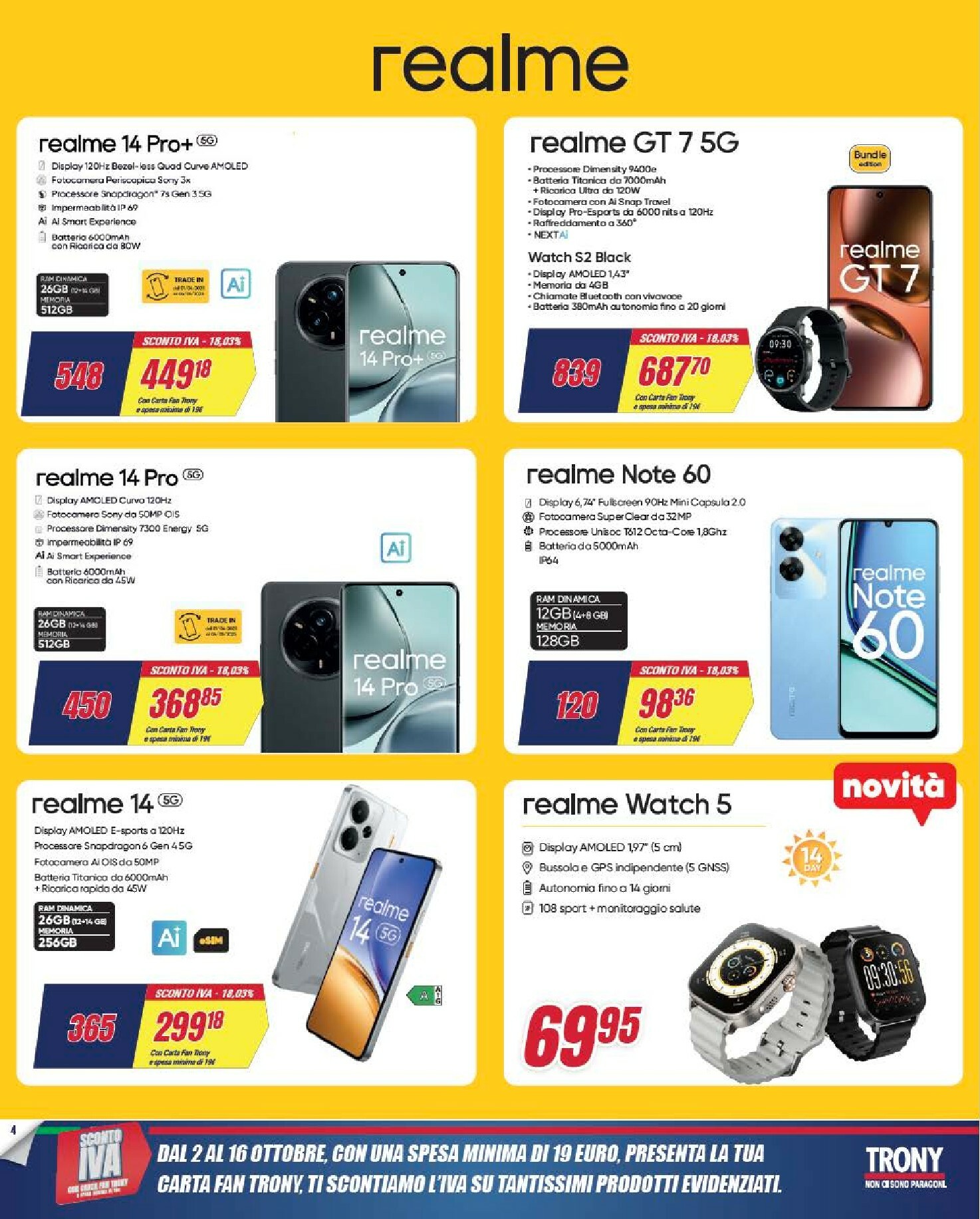 trony - Volantino Trony valido dal 02/10 al 16/10 - page: 4