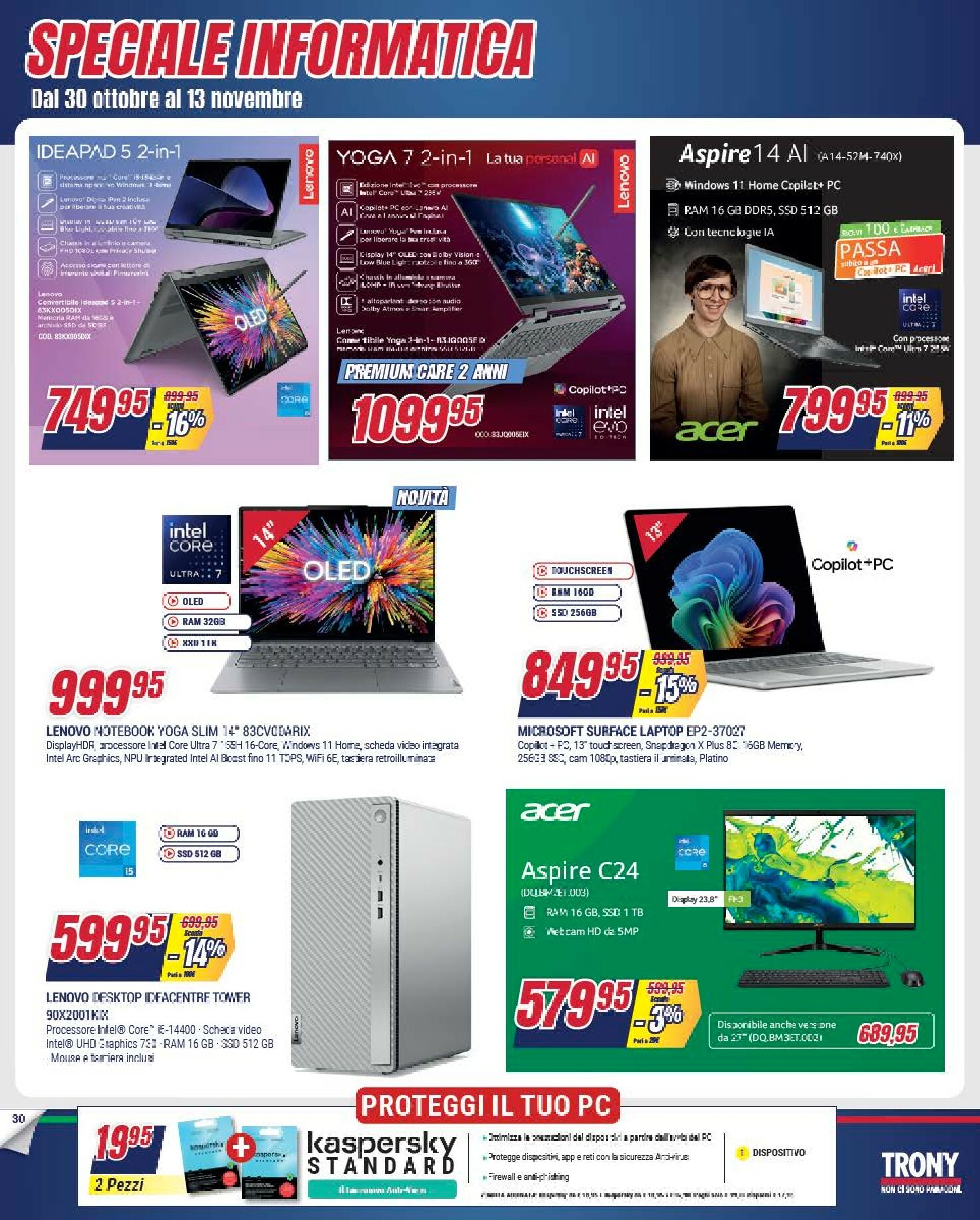 trony - Volantino Trony valido dal 30/10 al 24/11 - page: 30