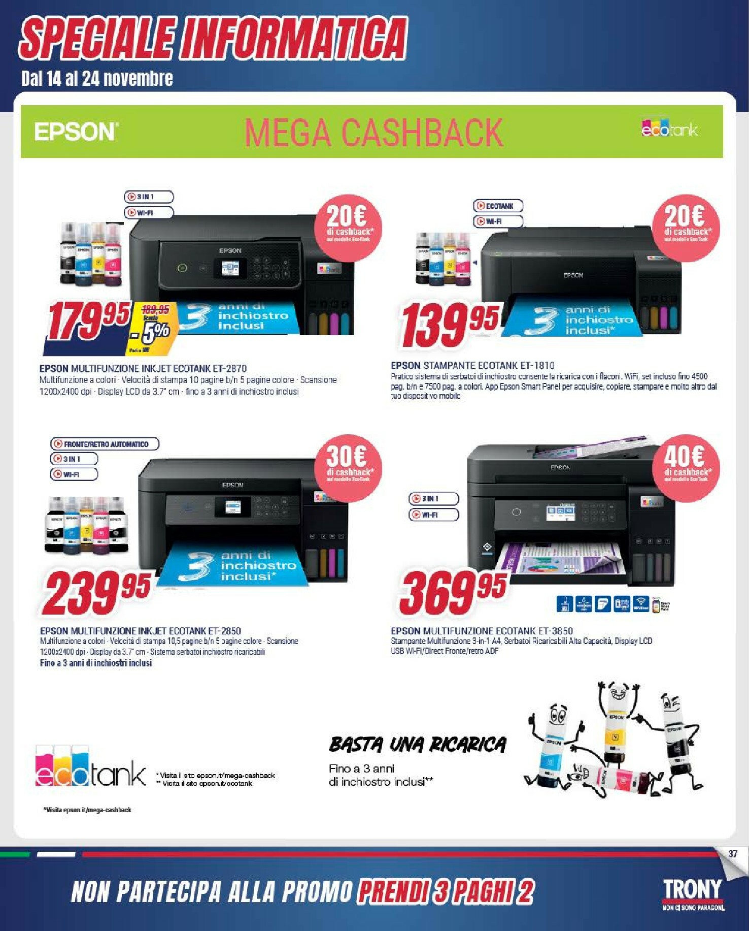 trony - Volantino Trony - Prendi 3 Paghi 2 valido dal 30/10 al 24/11 - page: 37