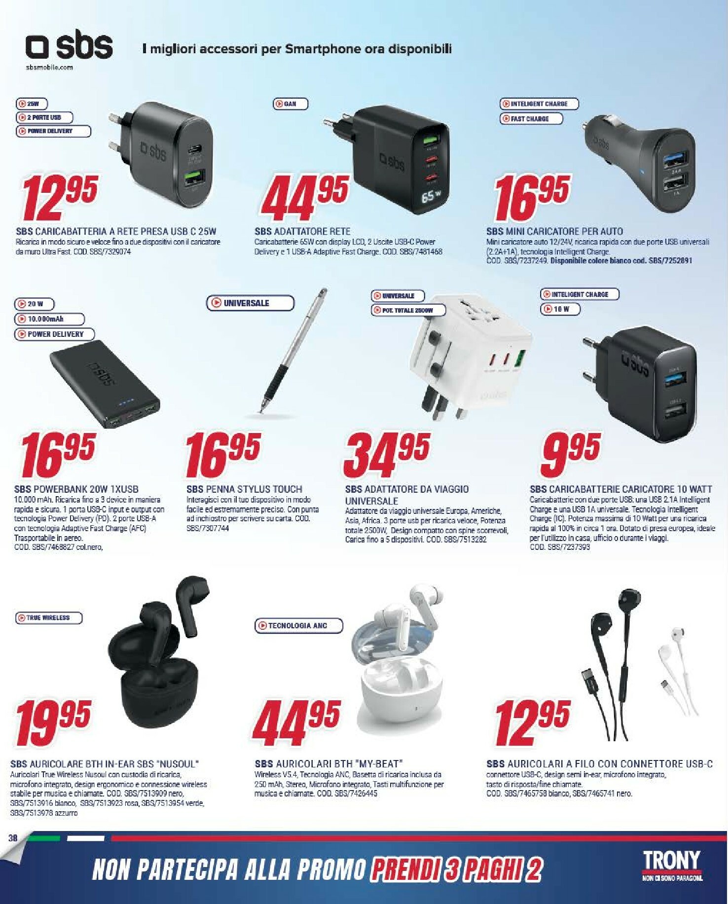 trony - Volantino Trony - Prendi 3 Paghi 2 valido dal 30/10 al 24/11 - page: 38