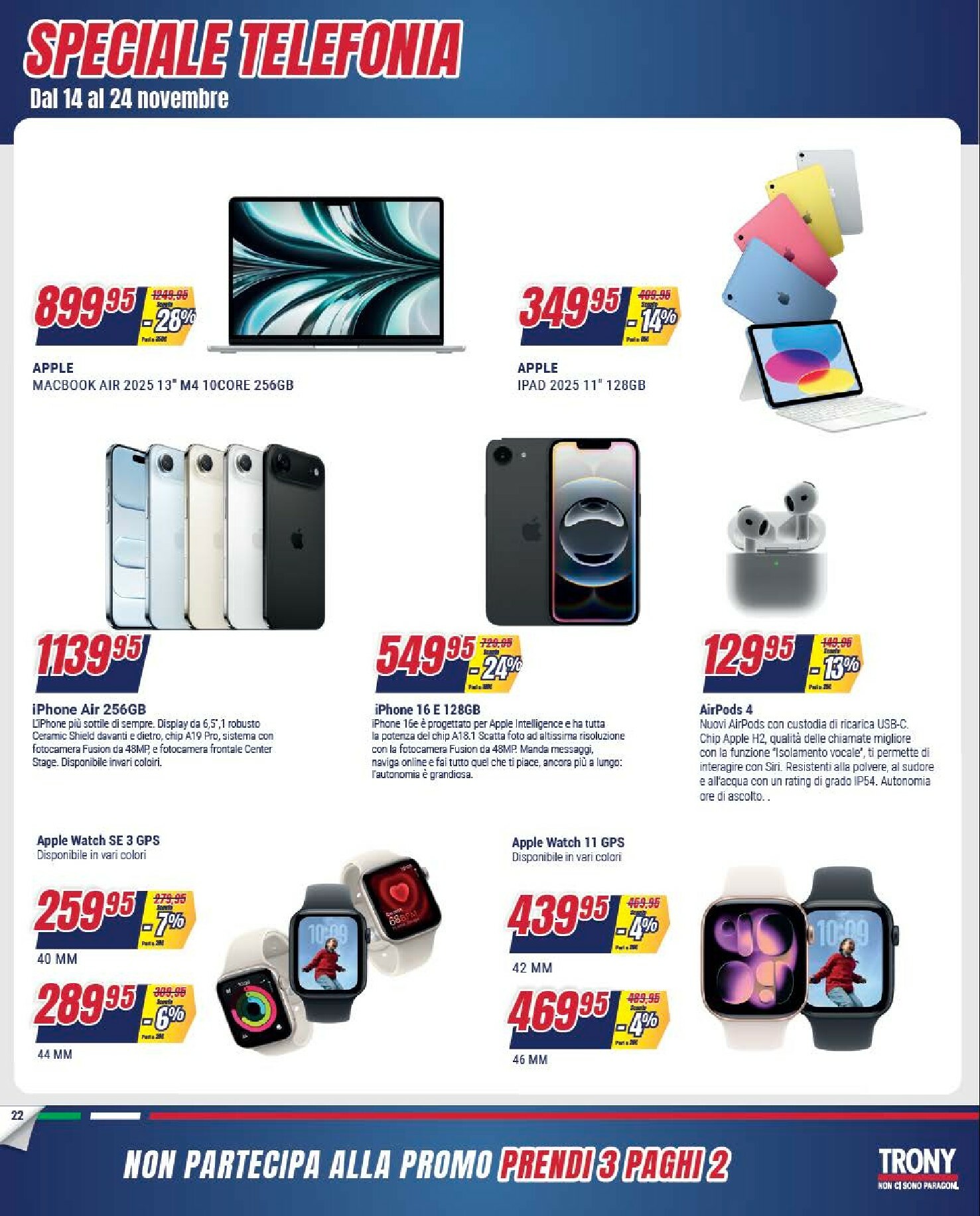 trony - Volantino Trony - Prendi 3 Paghi 2 valido dal 30/10 al 24/11 - page: 22