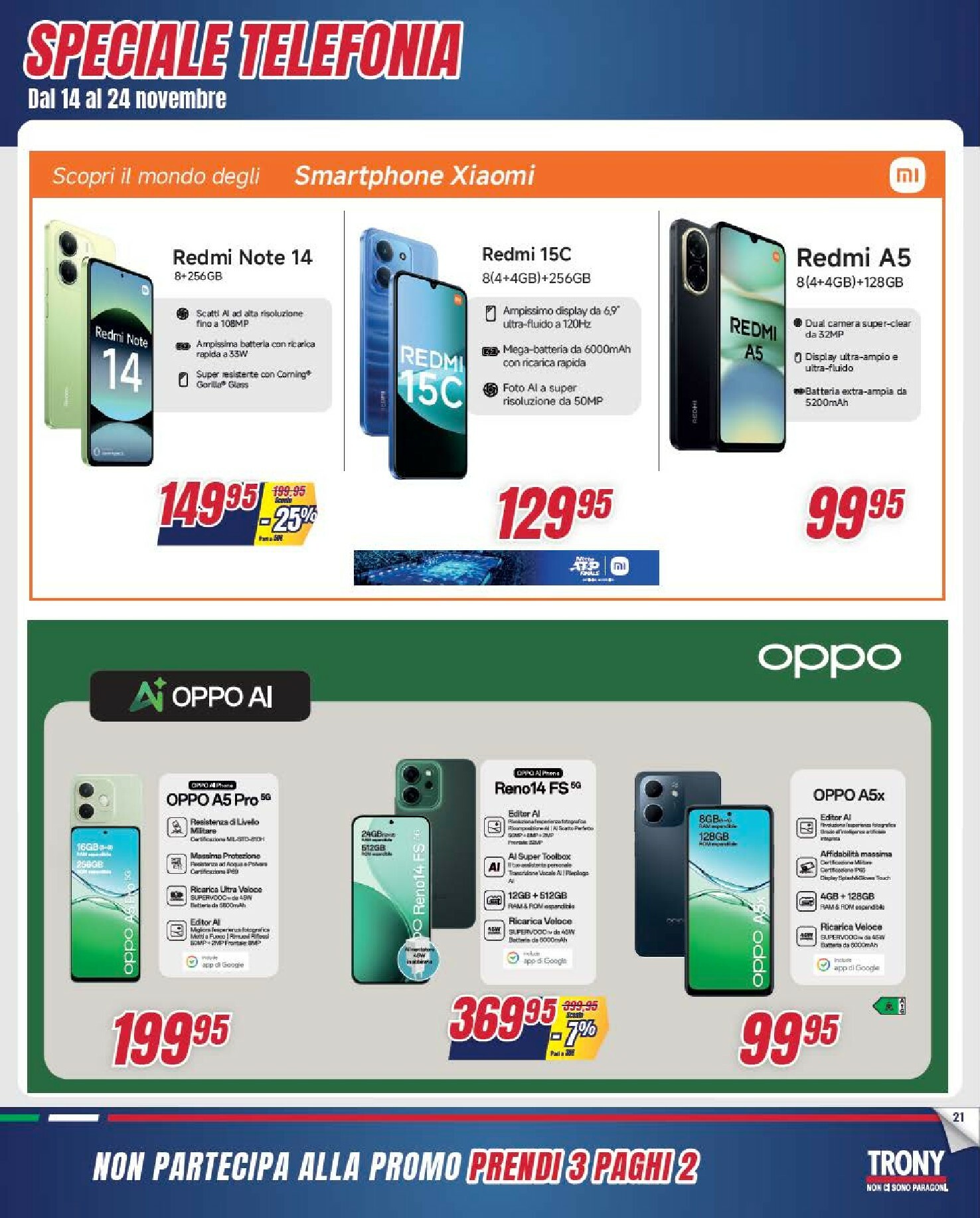 trony - Volantino Trony - Prendi 3 Paghi 2 valido dal 30/10 al 24/11 - page: 21