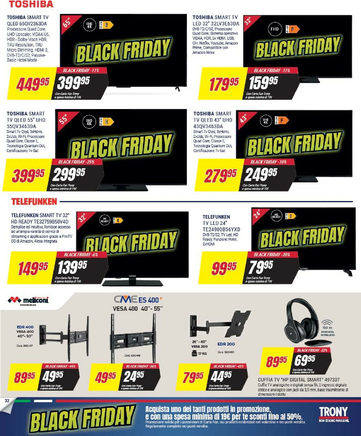 trony - Volantino Trony - Black Friday valido dal 25/11 al 03/12 - page: 32