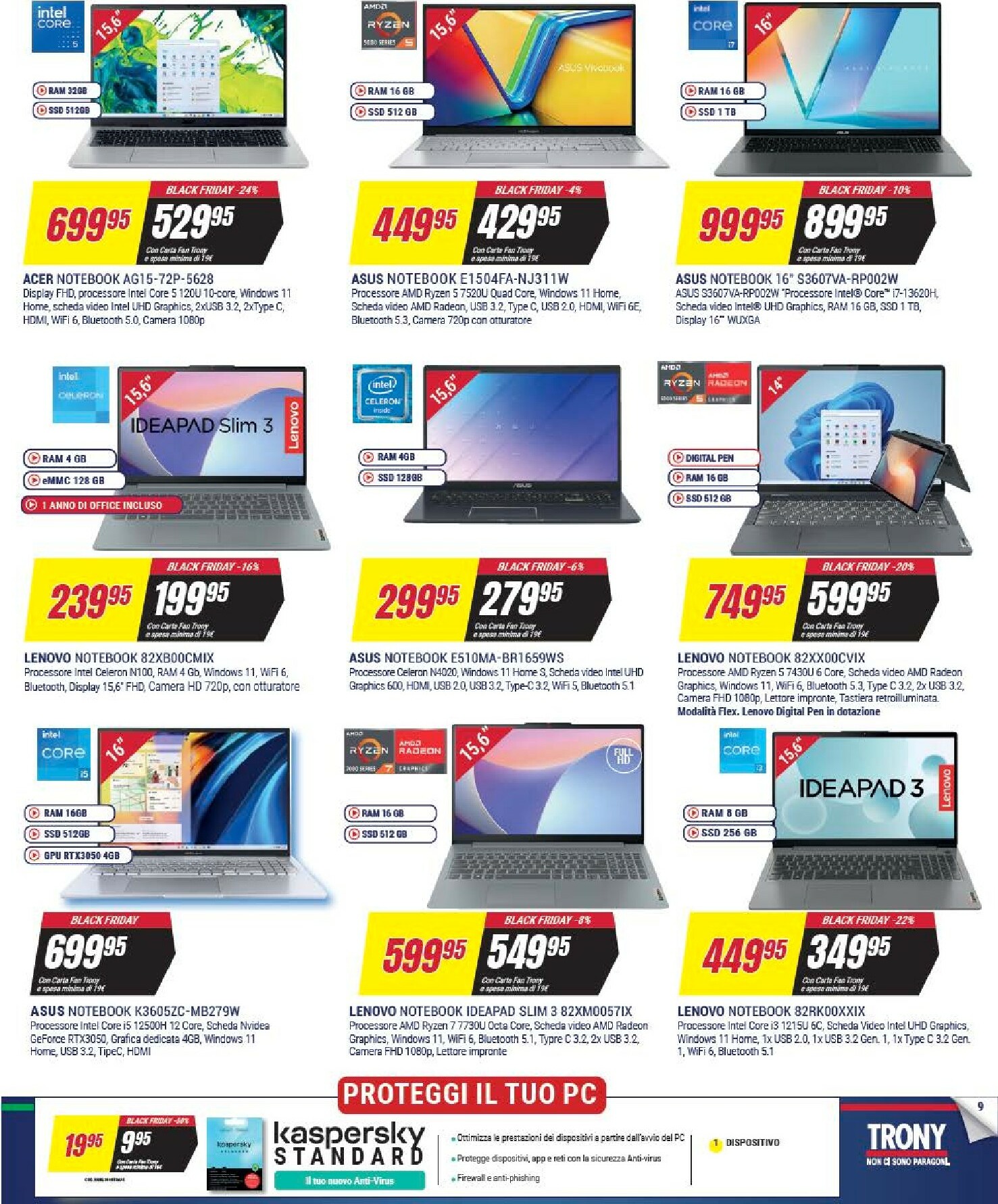 trony - Volantino Trony - Black Friday valido dal 25/11 al 03/12 - page: 9