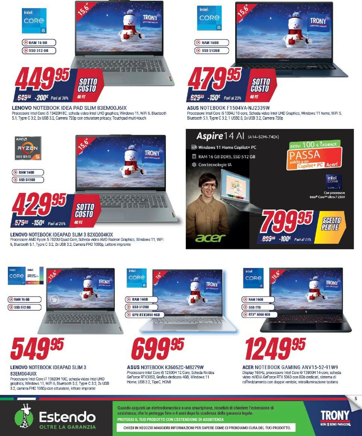 trony - Volantino Trony - Sottocosto valido dal 13/12 al 22/12 - page: 5