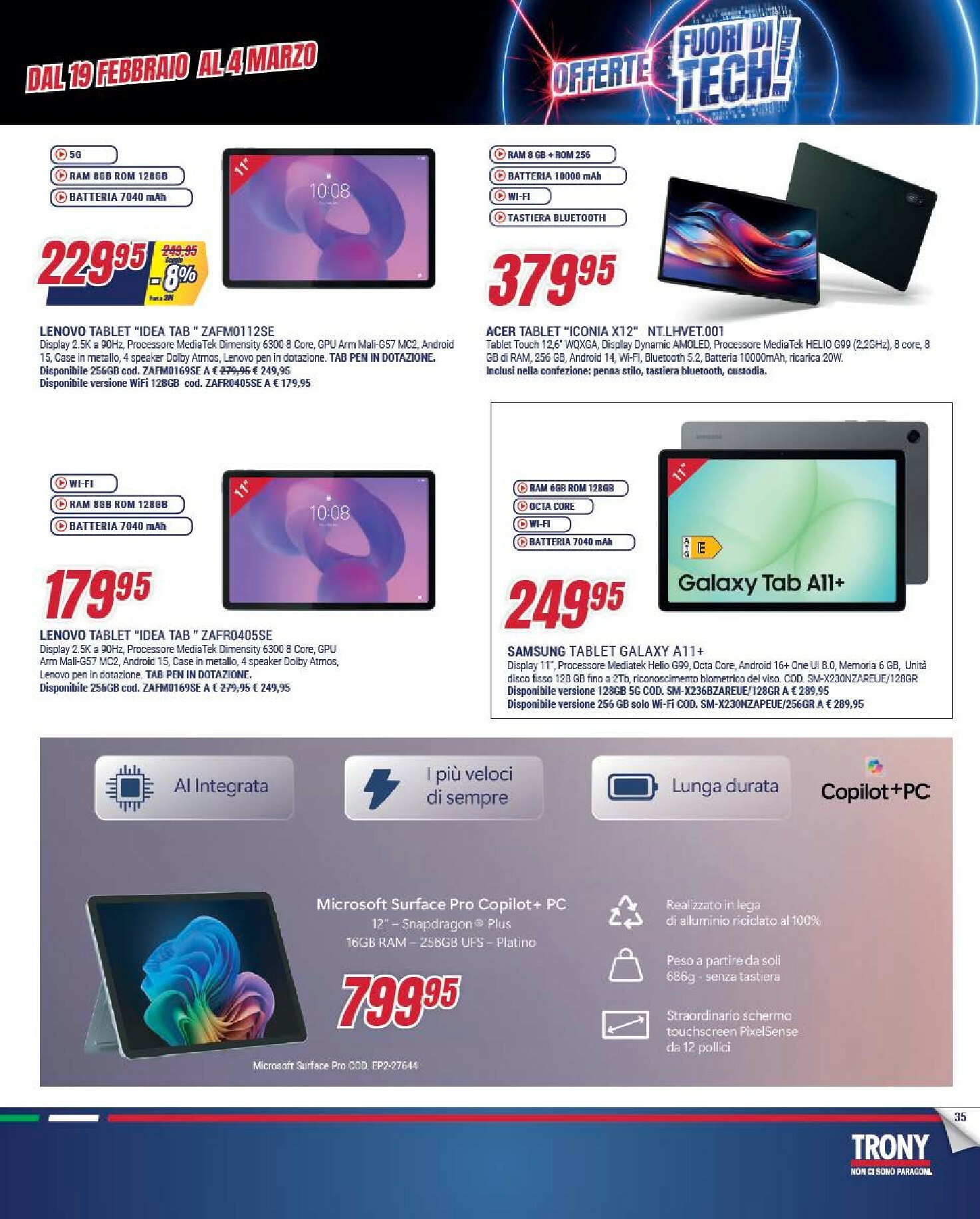 trony - Volantino Trony valido dal 19/02/2026 al 18/03/2026 - page: 35