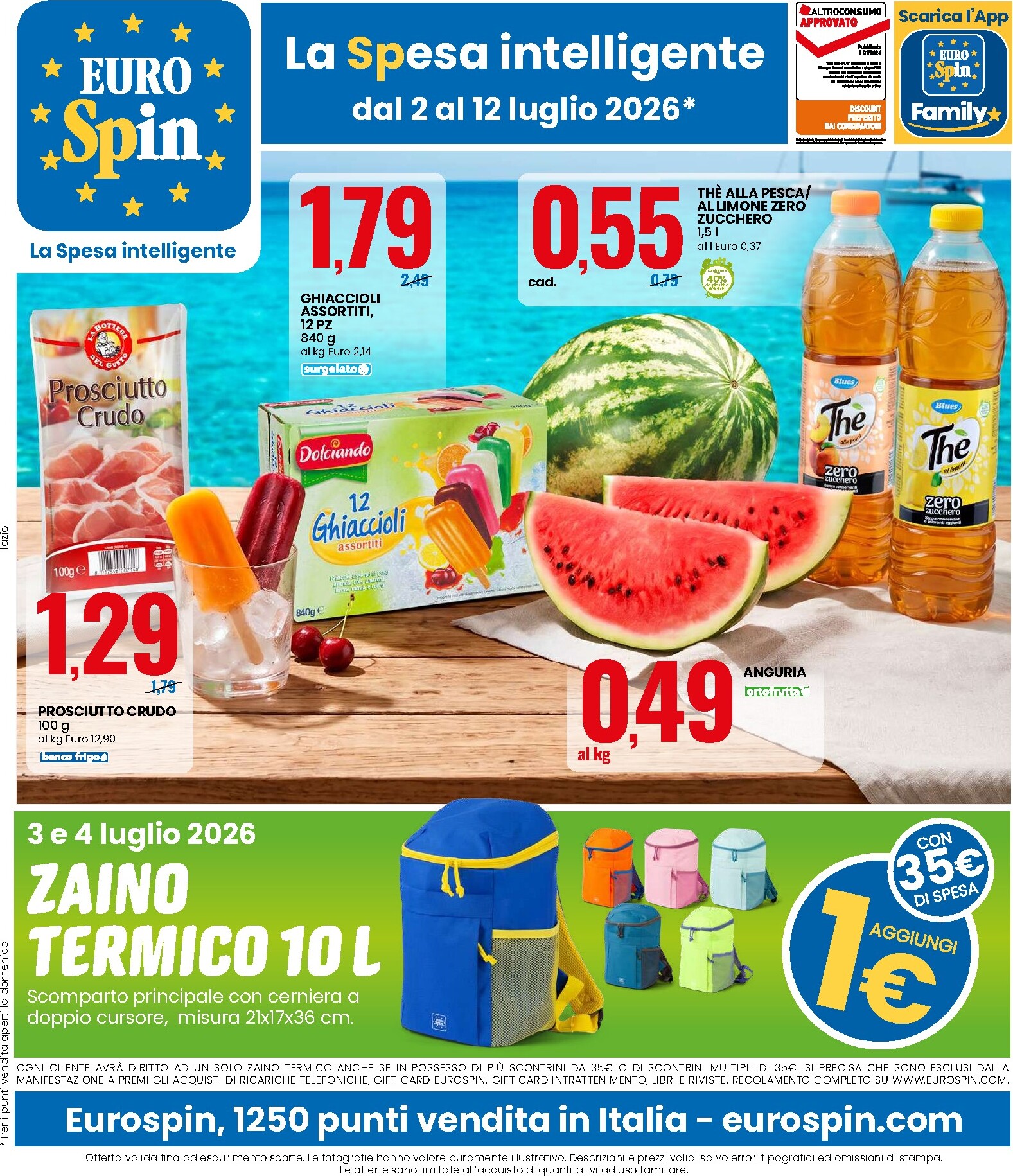 eurospin - Volantino futuro Eurospin valido dal giovedì 02/07/2026 al domenica 12/07/2026