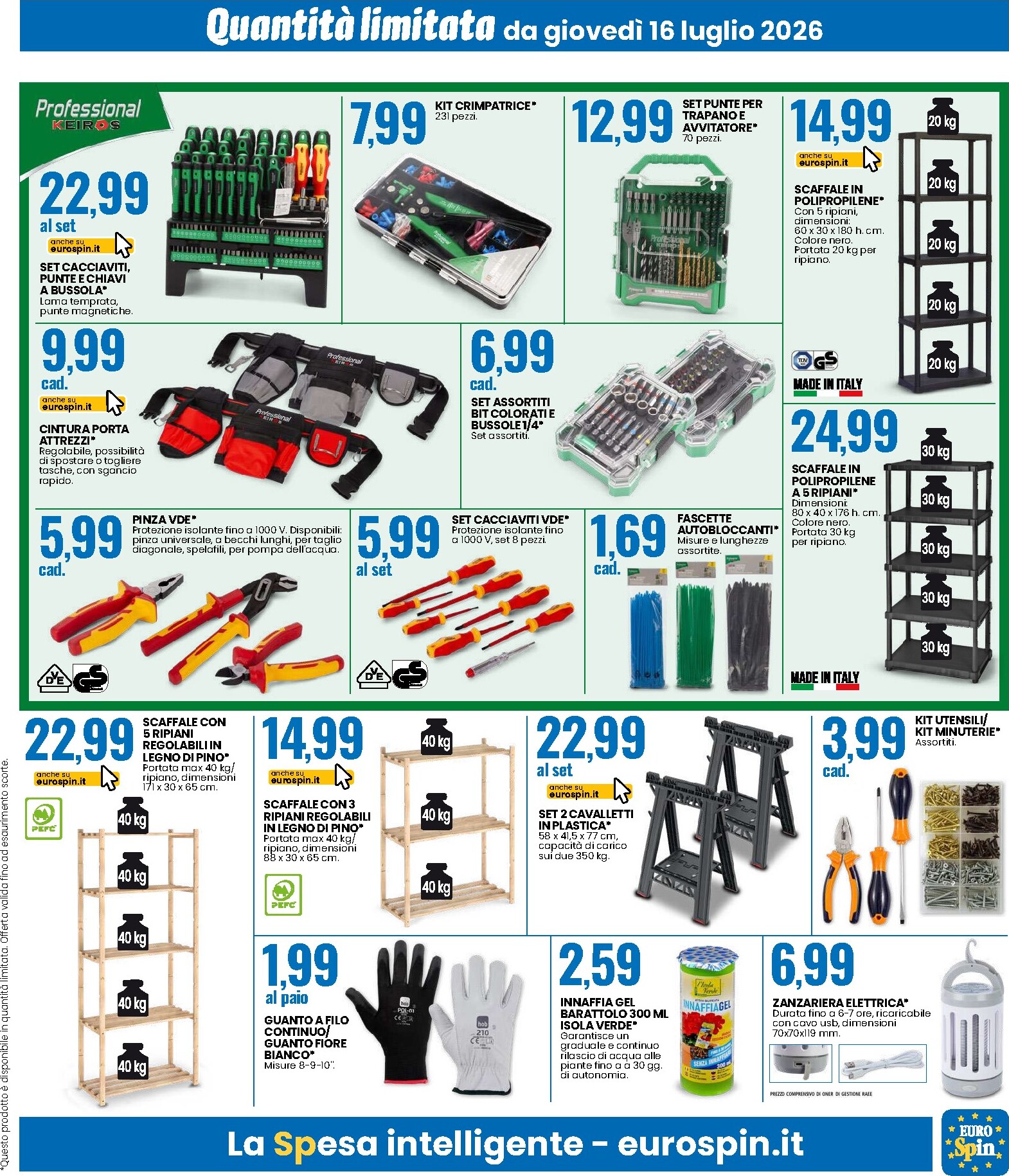 eurospin - Volantino futuro Eurospin - SCONTO DEL 30% SU TANTI PRODOTTI valido dal giovedì 16/07/2026 al domenica 26/07/2026 - page: 15