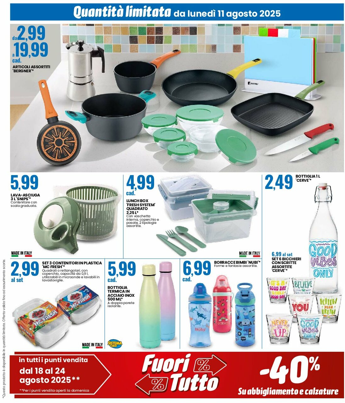 eurospin - Volantino Eurospin valido dal 11/08 al 24/08 - page: 17