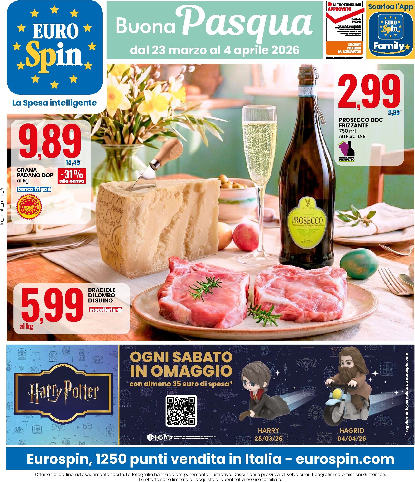 eurospin - Volantino Eurospin valido dal 23/03/2026 al 04/04/2026 - page: 1