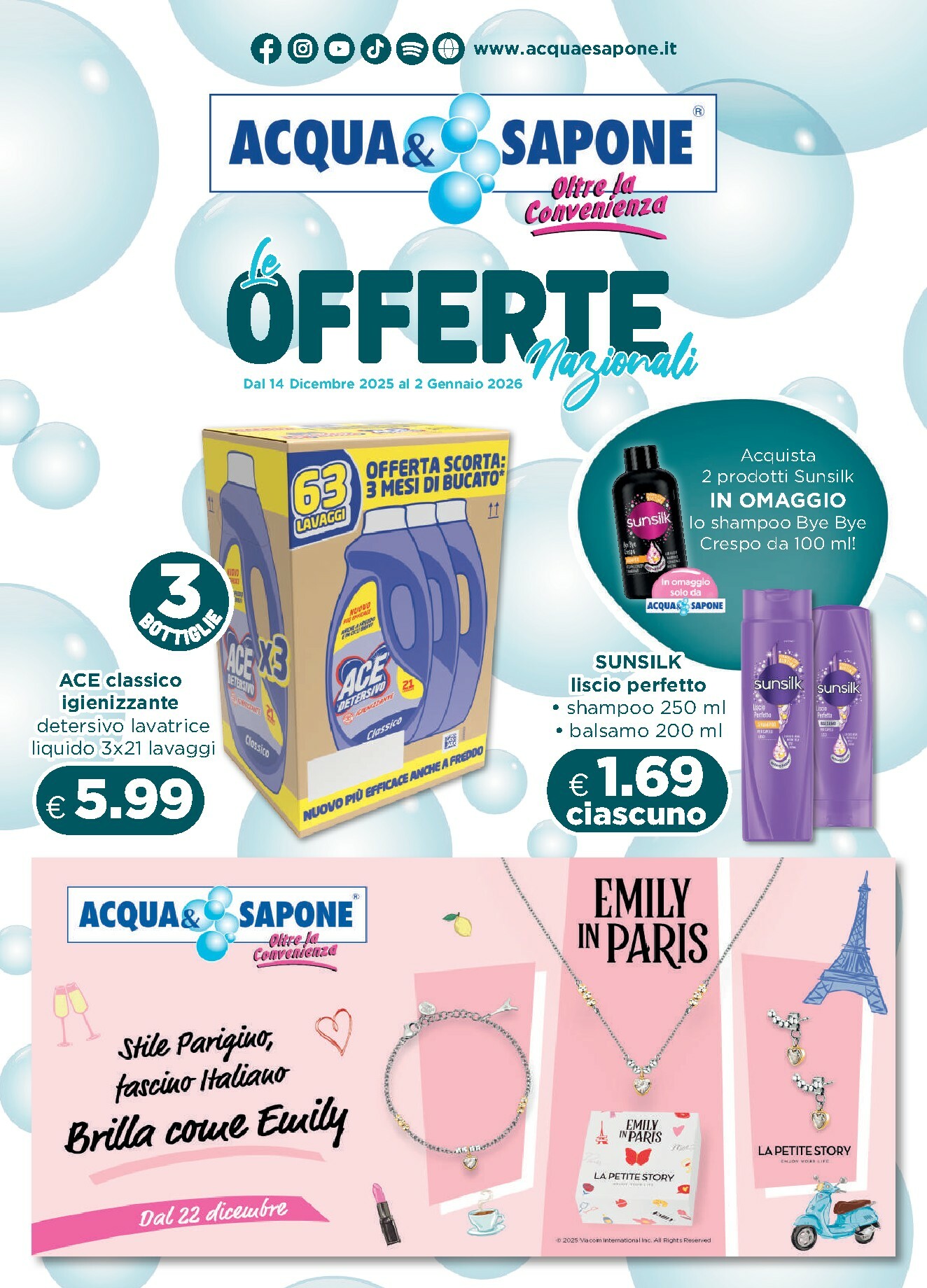 acqua-e-sapone - Volantino Acqua e Sapone valido dal 14/12 al 02/01