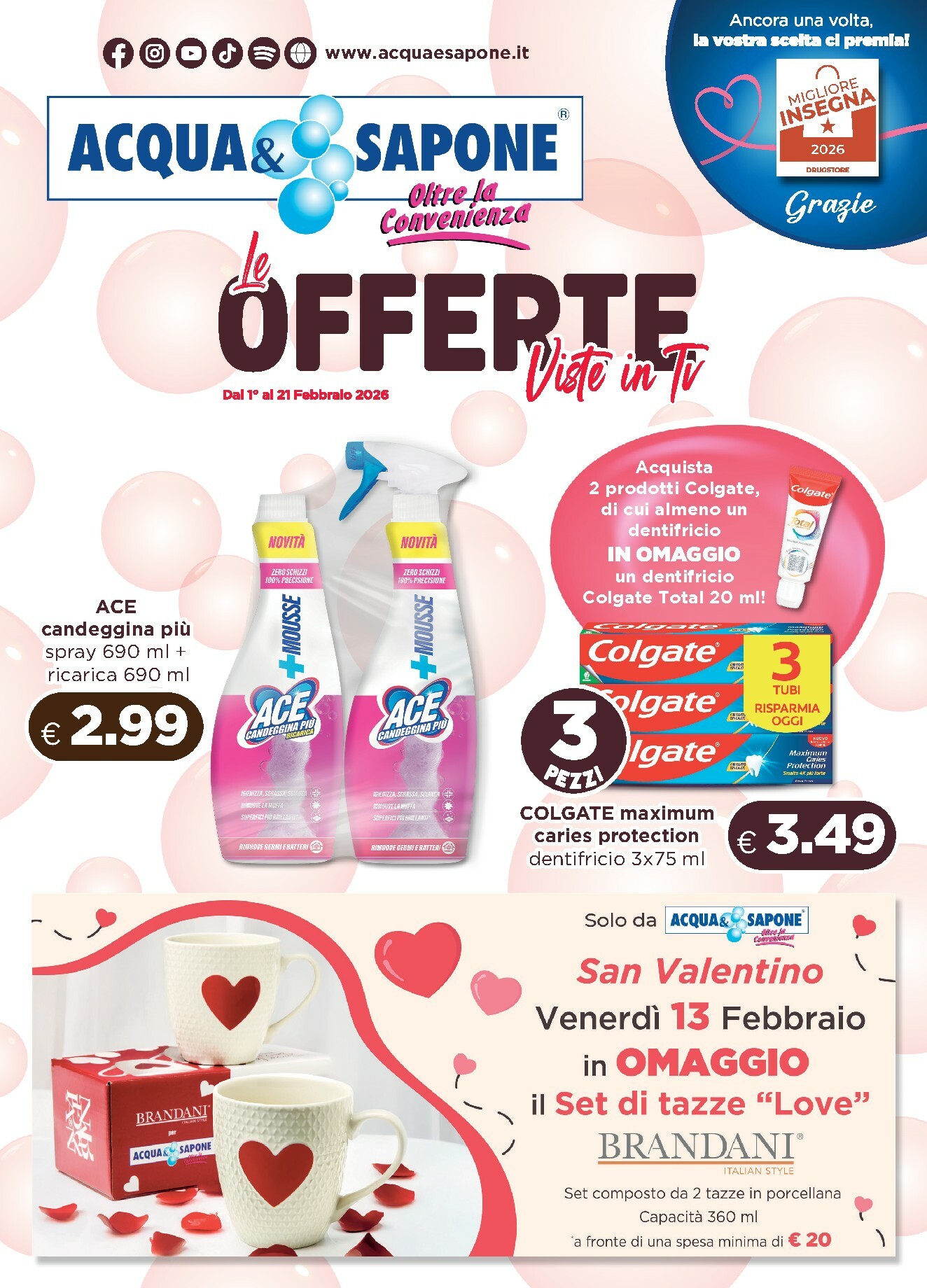 acqua-e-sapone - Volantino Acqua e Sapone valido dal 01/02/2026 al 21/02/2026