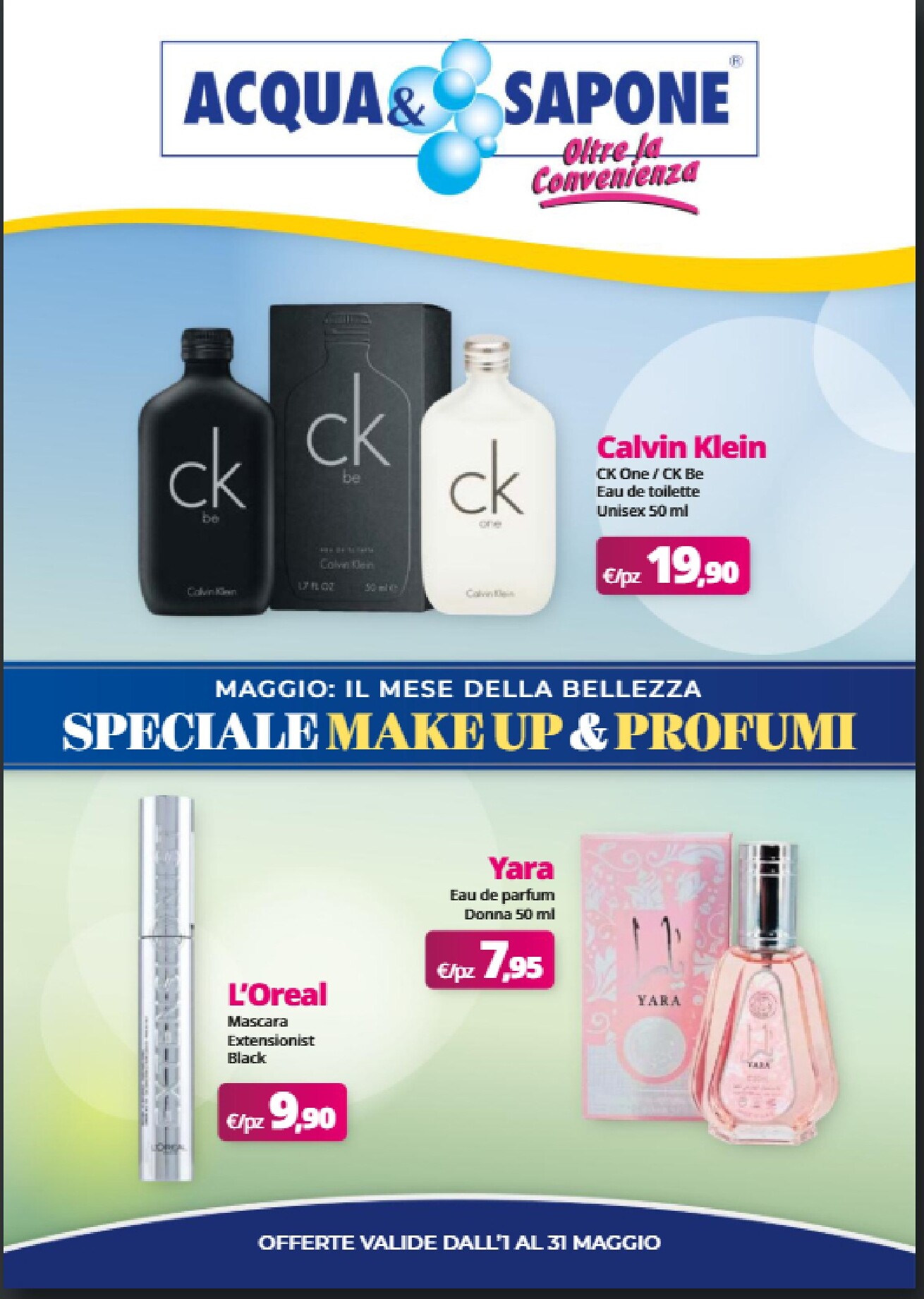 acqua-e-sapone - Volantino attuale di Acqua e Sapone valido dal venerdì 01/05/2026 al domenica 31/05/2026