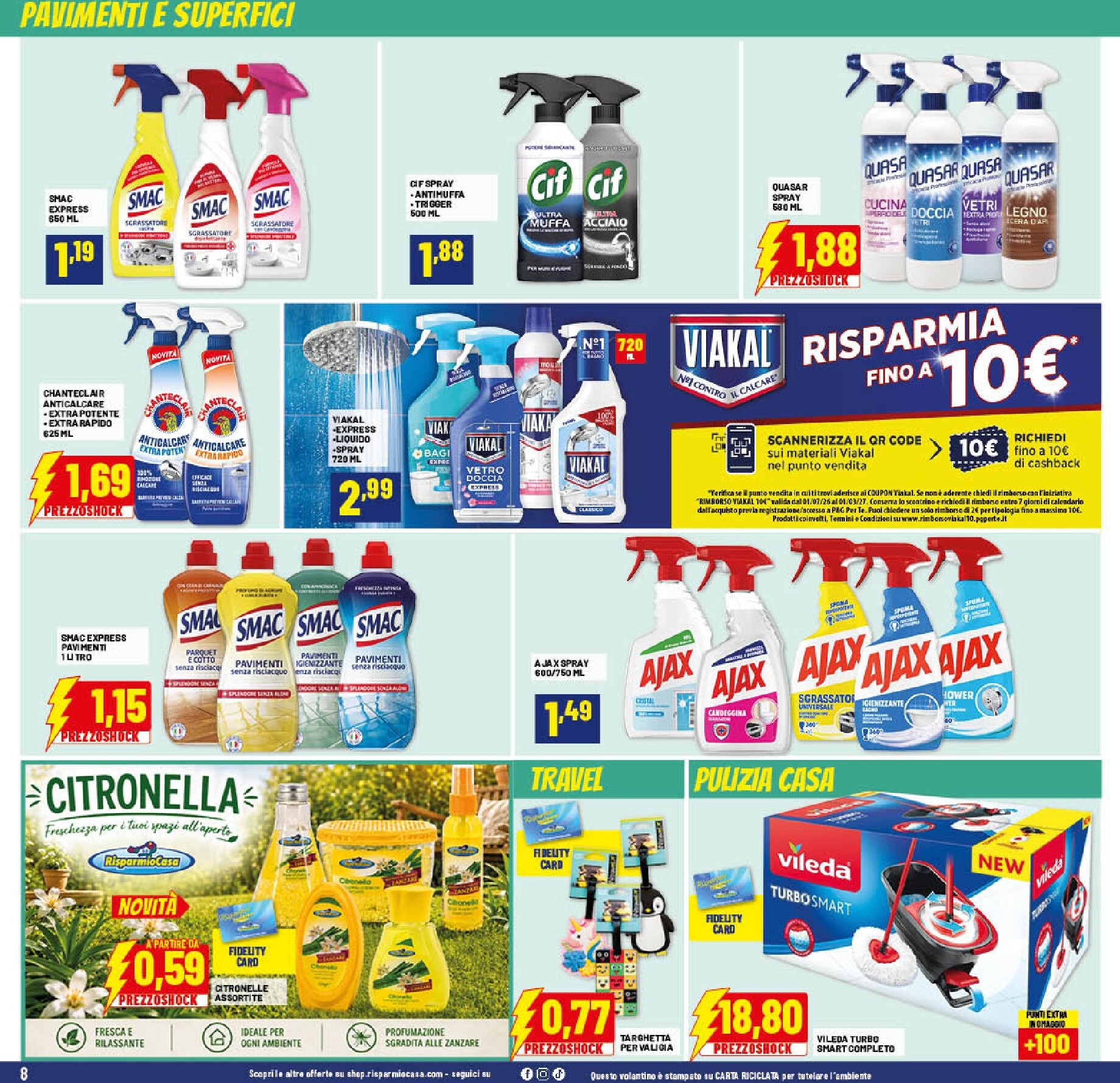 risparmio-casa - Volantino attuale di Risparmio Casa valido dal mercoledì 22/07/2026 al domenica 09/08/2026 - page: 8