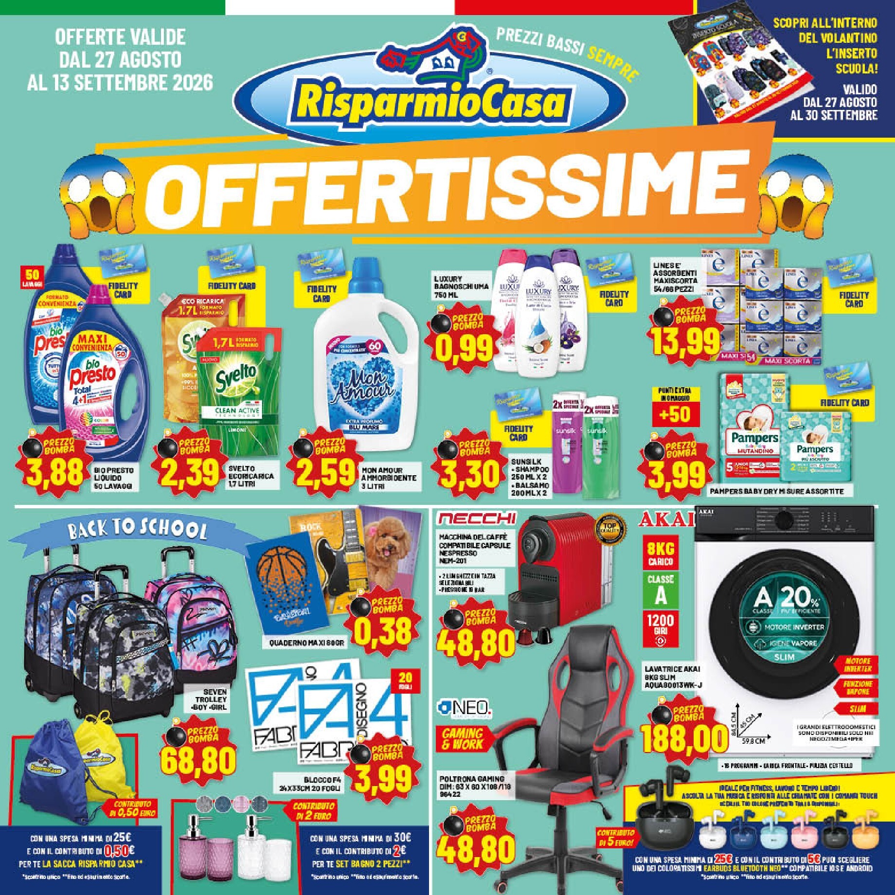 risparmio-casa - Volantino attuale di Risparmio Casa valido dal giovedì 27/08/2026 al domenica 13/09/2026 - page: 1