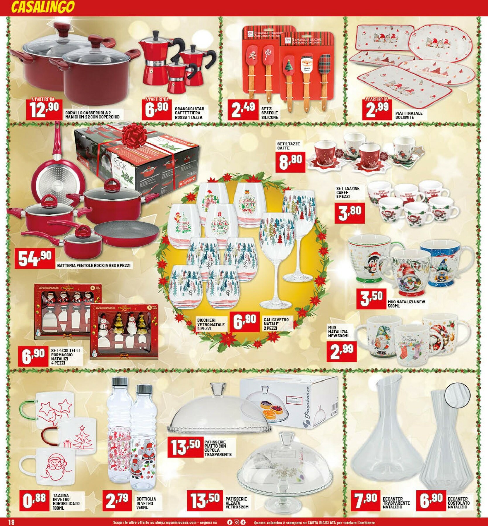 risparmio-casa - Volantino Risparmio Casa - Natale valido dal 26/11 al 20/12 - page: 18