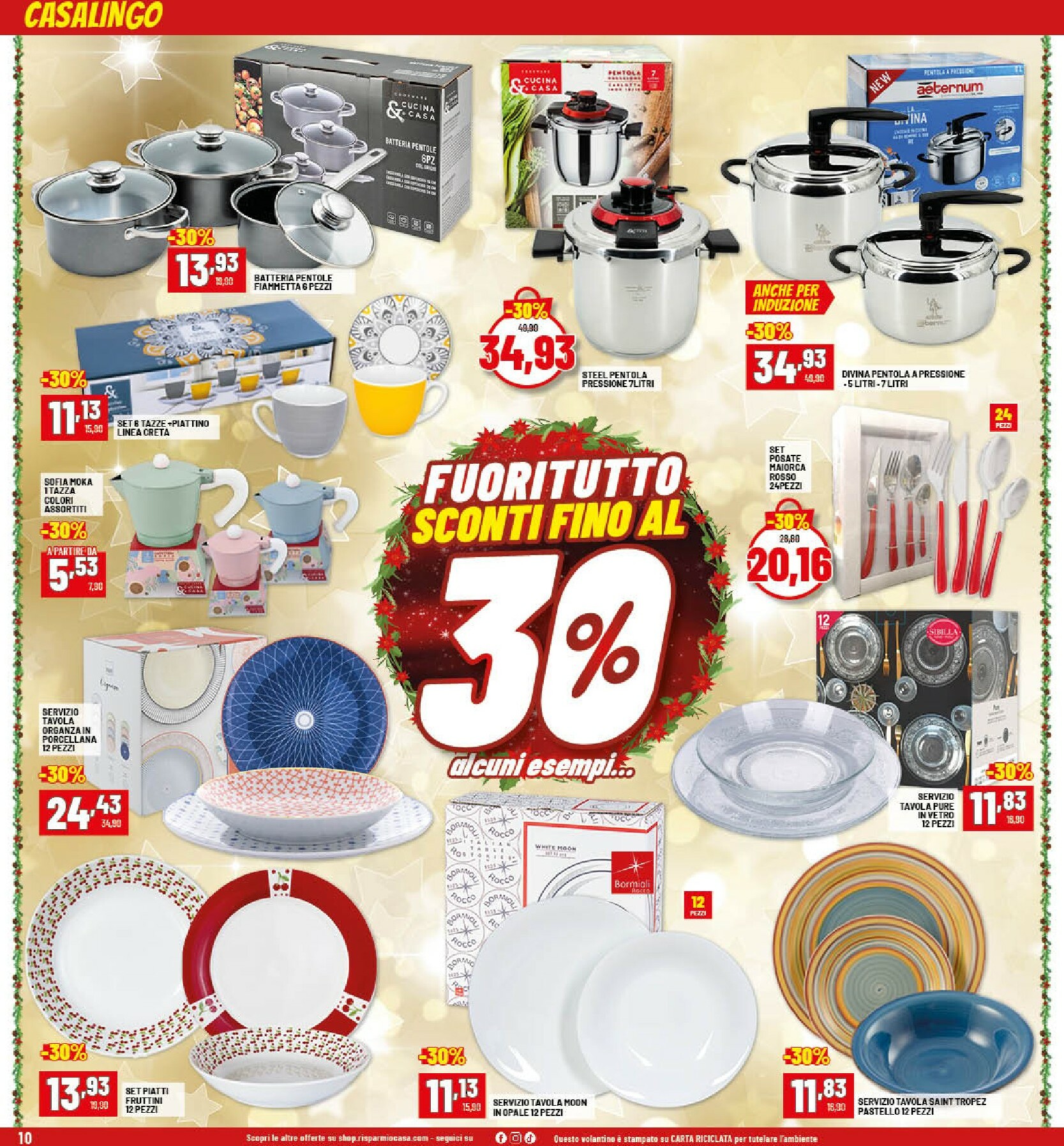 risparmio-casa - Volantino Risparmio Casa valido dal 22/12 al 04/01 - page: 10