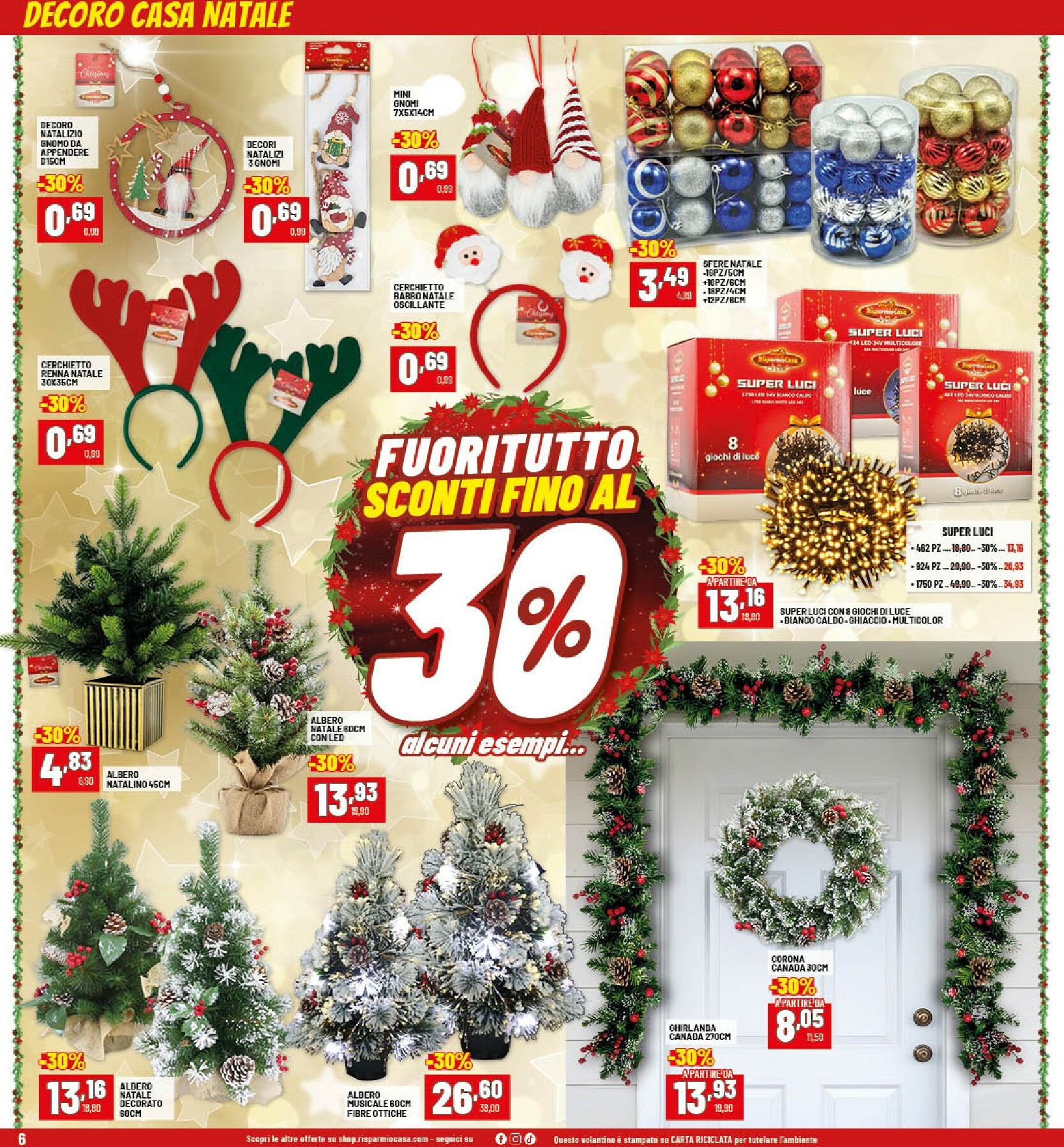 risparmio-casa - Volantino Risparmio Casa valido dal 22/12 al 04/01 - page: 6