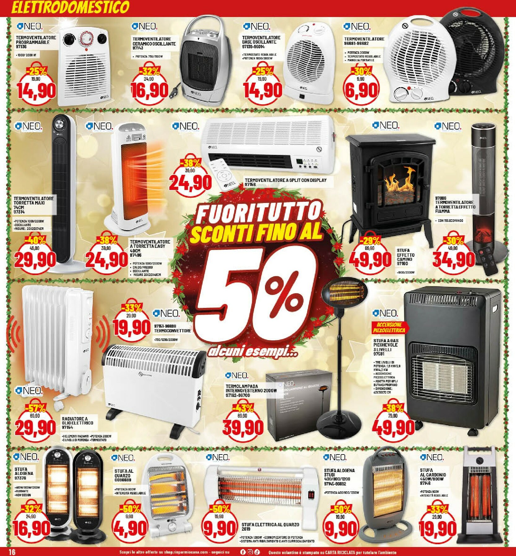 risparmio-casa - Volantino Risparmio Casa valido dal 22/12 al 04/01 - page: 16