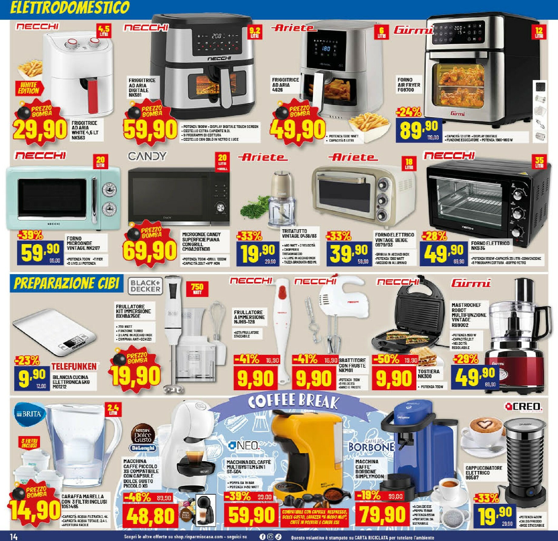 risparmio-casa - Volantino Risparmio Casa valido dal 07/01 al 18/01 - page: 14